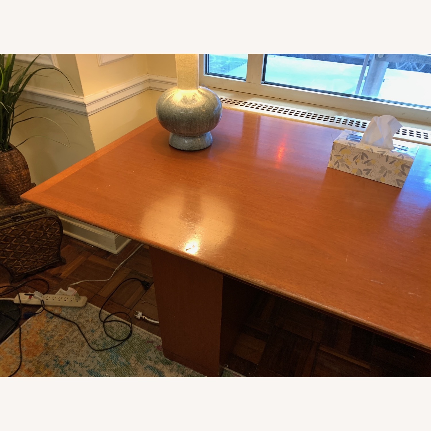 Mid-Century Modern Office Desk in Mahogany - image-2