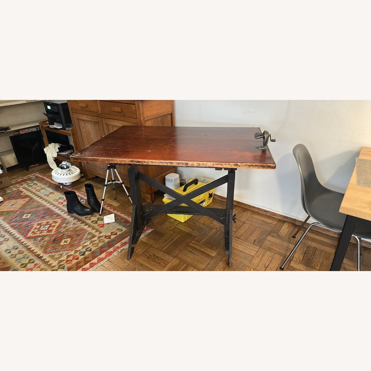 Antique Drafting Desk - image-1
