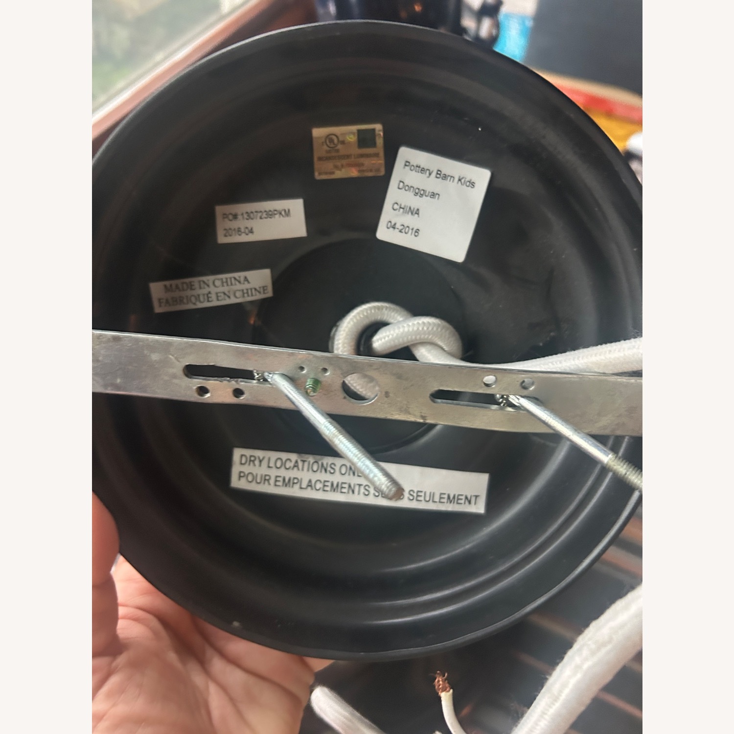 Pottery Barn Kids Navy Depot Hanging Pendant - image-7