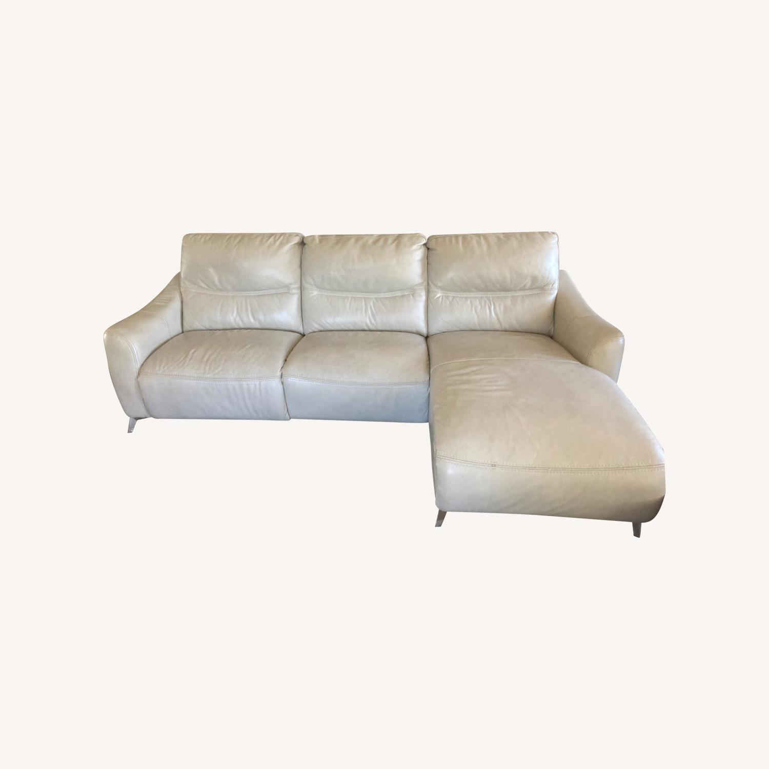 Confortable 3 Seats Leather Sofa - image-0