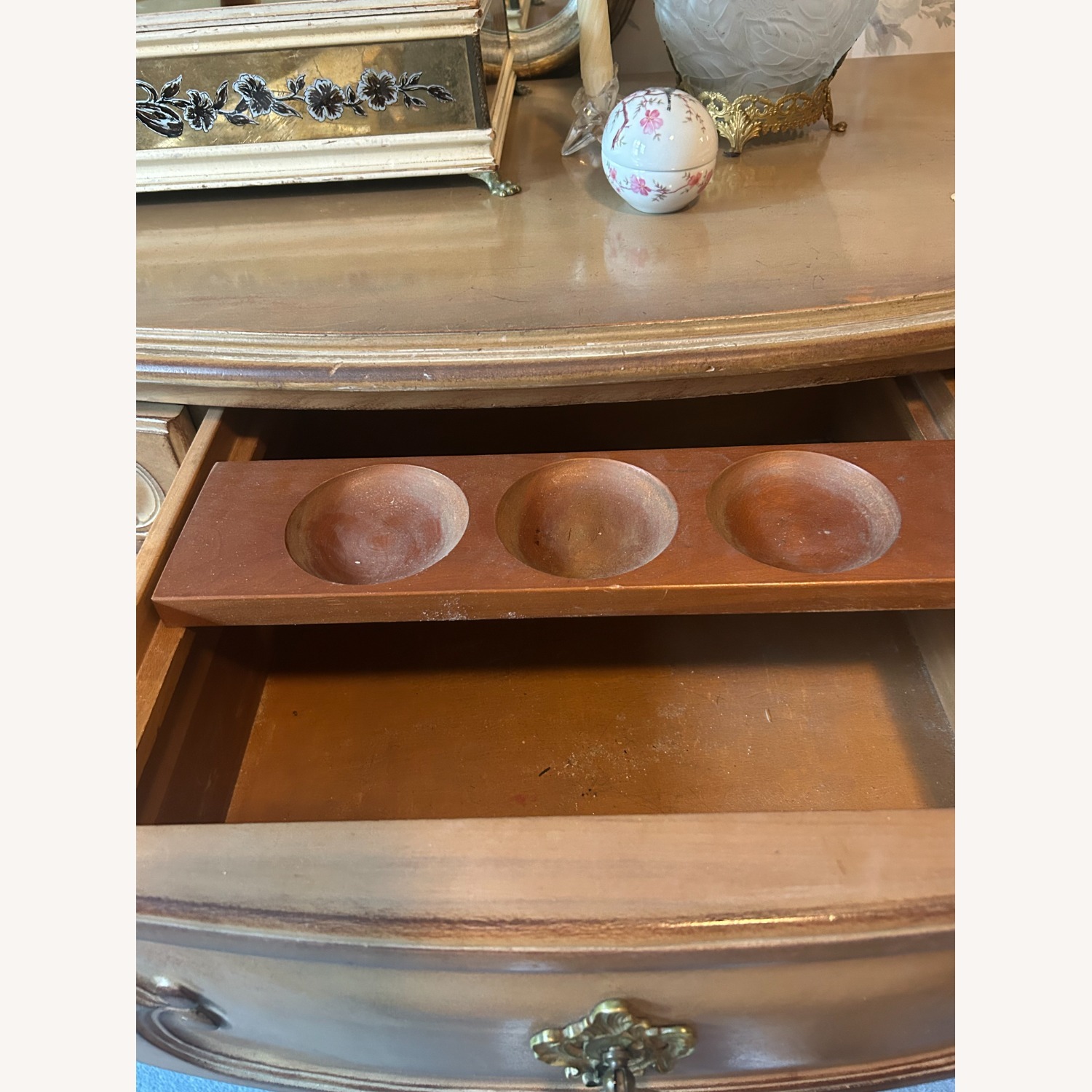 Vintage French Provincial 9-drawer long Dresser - image-1