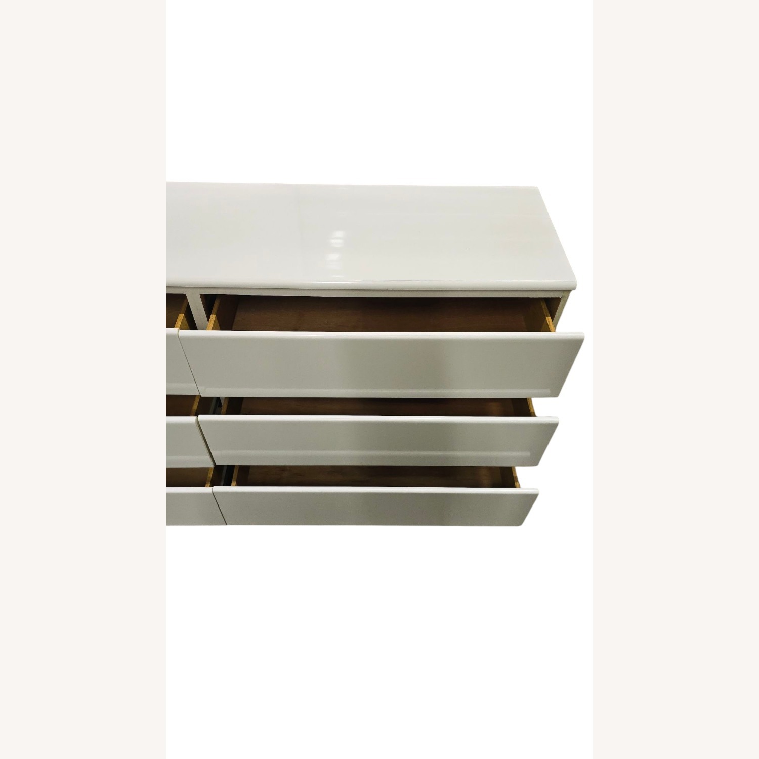 Lacquer Craft White Lacquer Dresser 6 Drawers - image-3