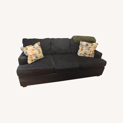 Used Jennifer Convertibles 3-Seater Navy Sofa Bed for sale on AptDeco