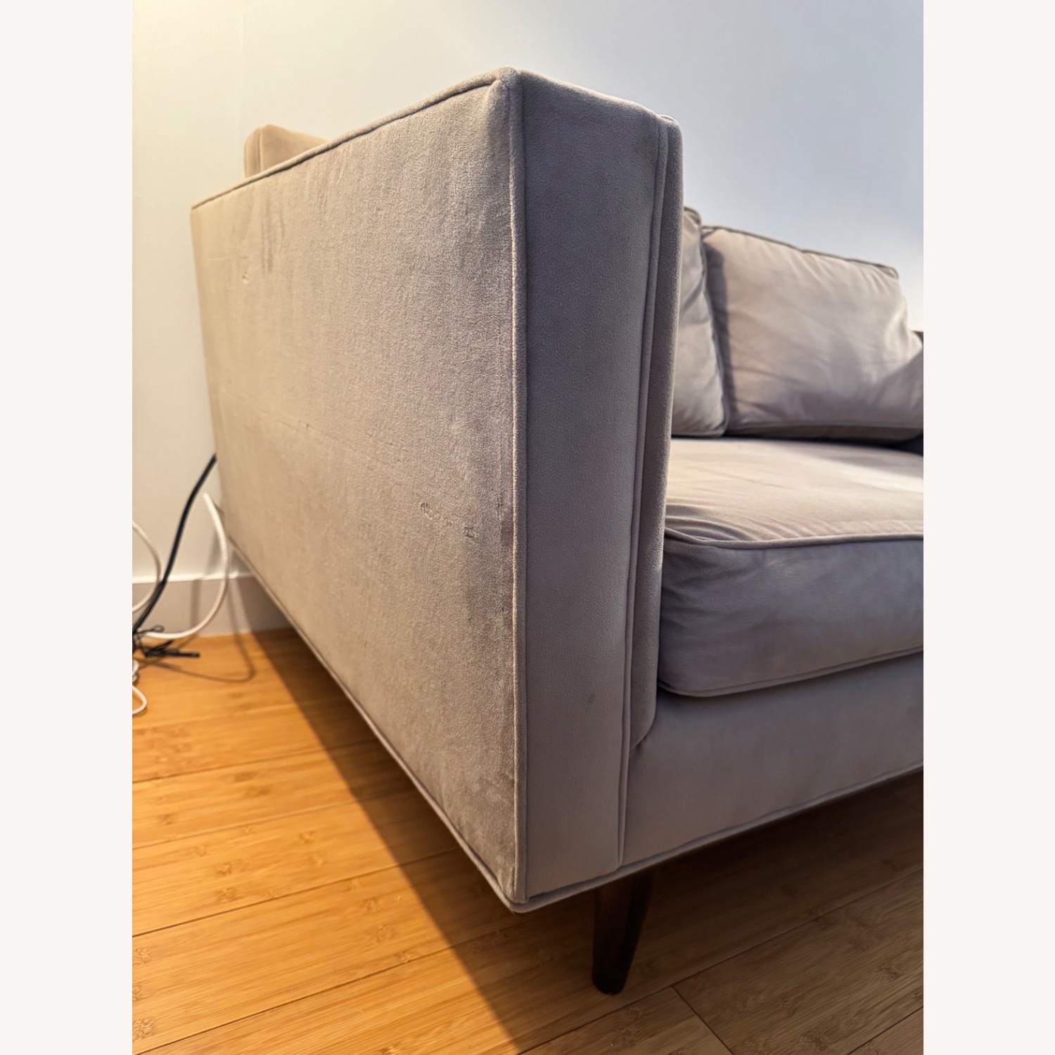 60” Loveseat in Suede Beige - image-4