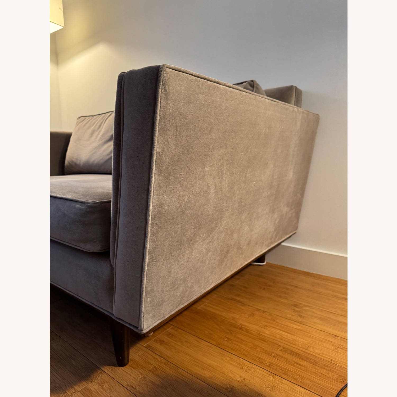 60” Loveseat in Suede Beige - image-5
