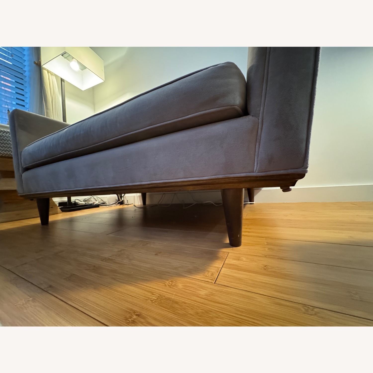 60” Loveseat in Suede Beige - image-6