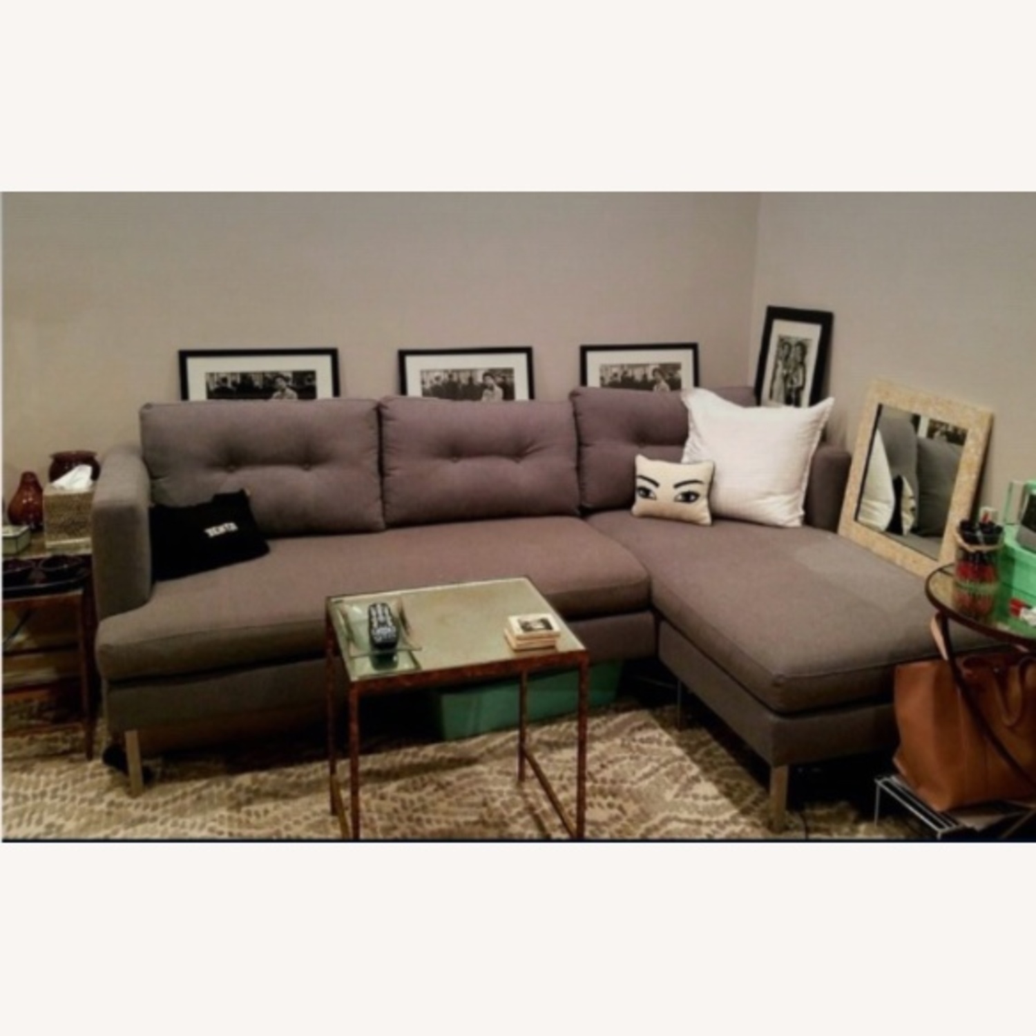 West Elm Reversible Ottoman Sectional - image-0