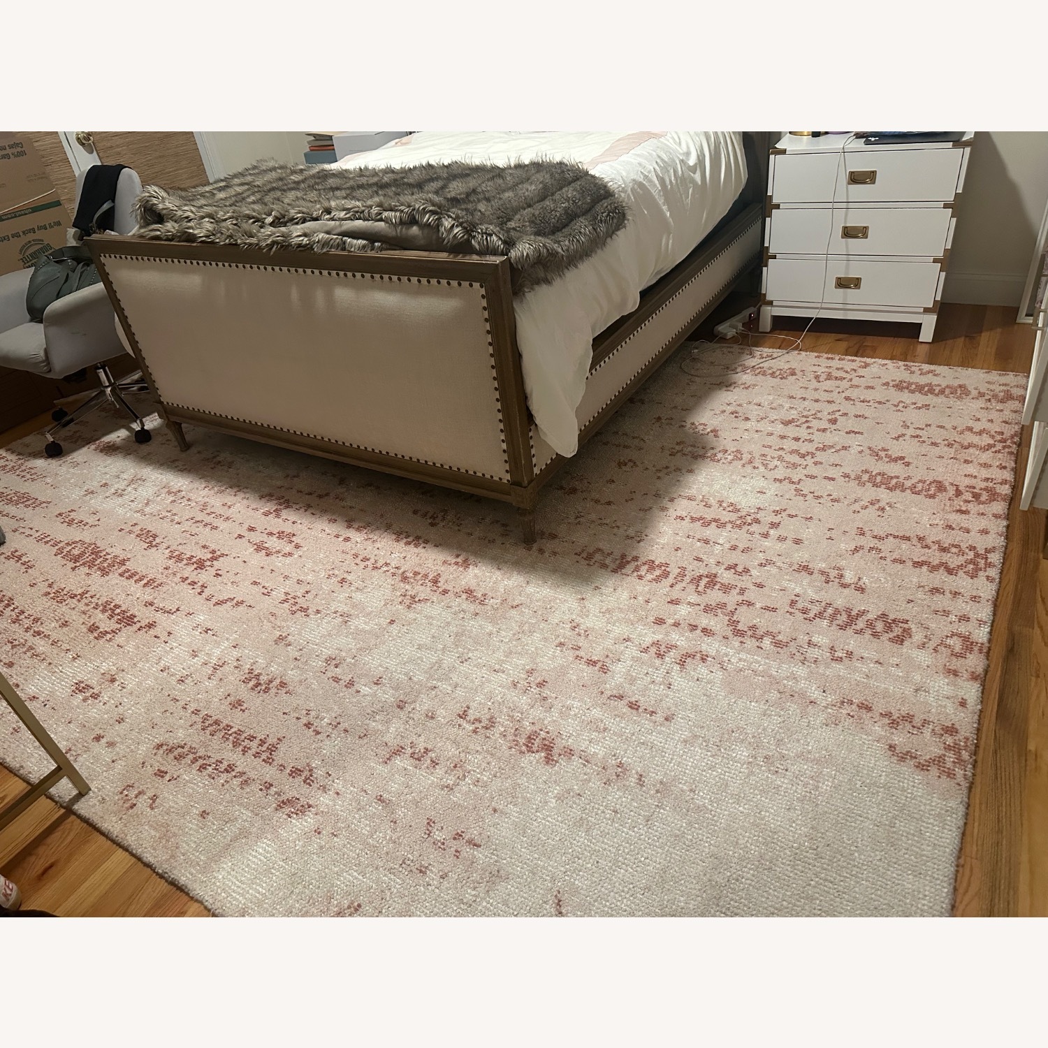 West Elm Distressed Foliage Rug, Mellow Rose 9X12 - image-3