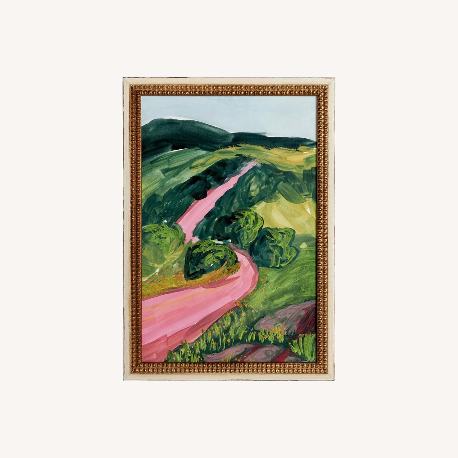 Anthropologie Blanco Roads Framed Painting - image-0