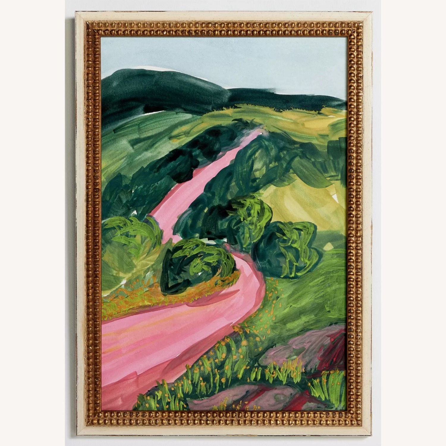 Anthropologie Blanco Roads Framed Painting - image-1