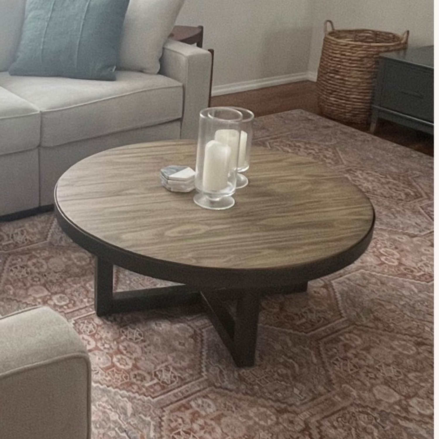 Pottery Barn Thorndale Round Coffee Table - image-1