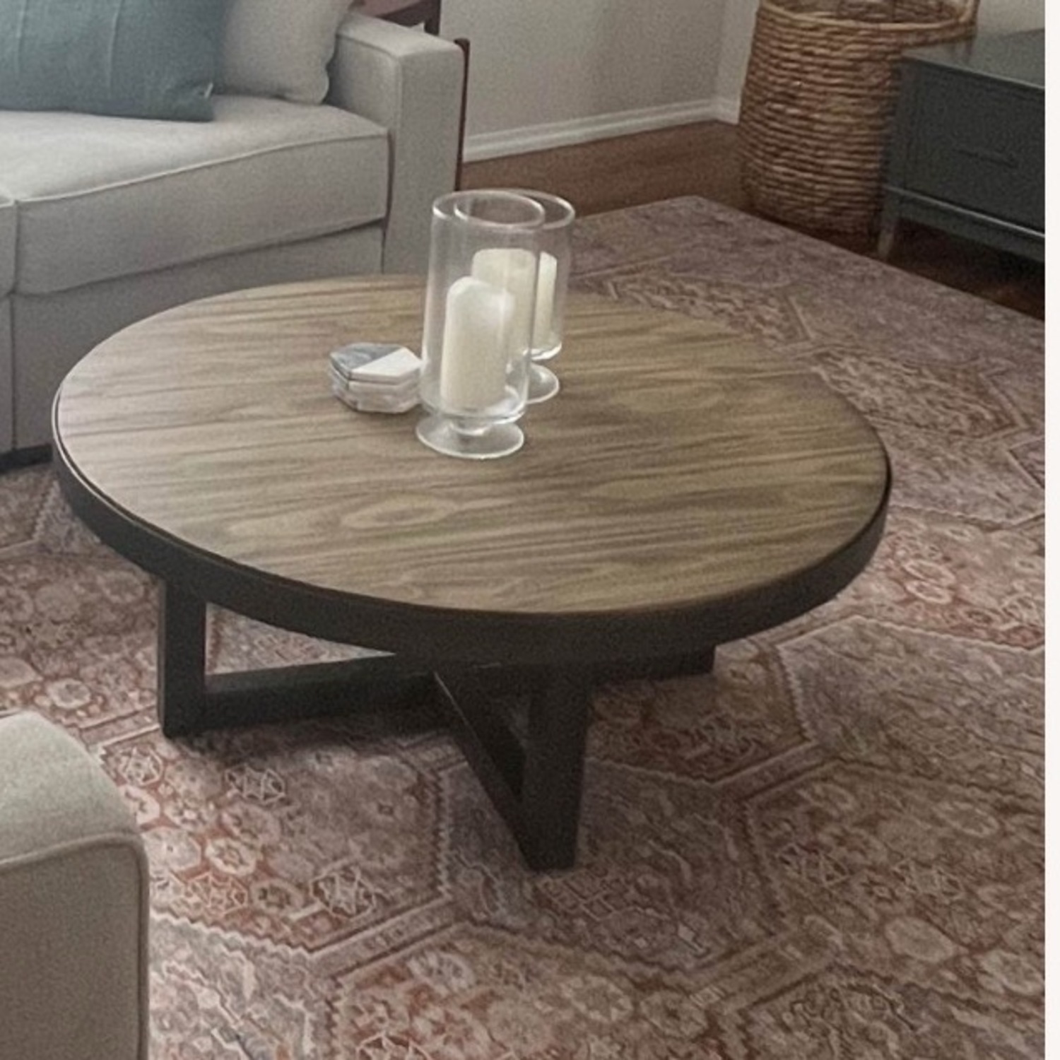 Pottery Barn Thorndale Round Coffee Table - image-3