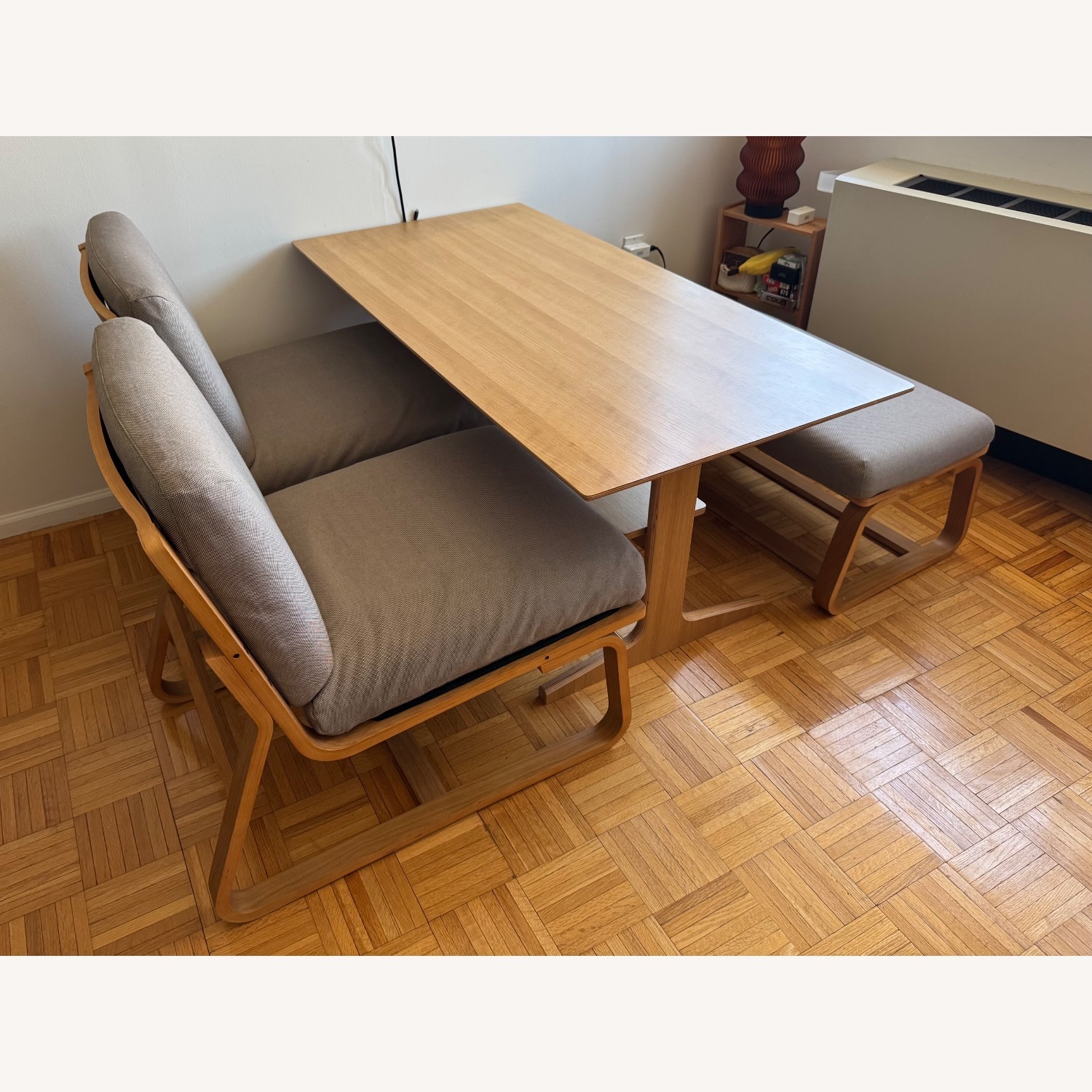 Muji Dining Set (1 Table, 2 Chairs, 1 Bench) - image-1