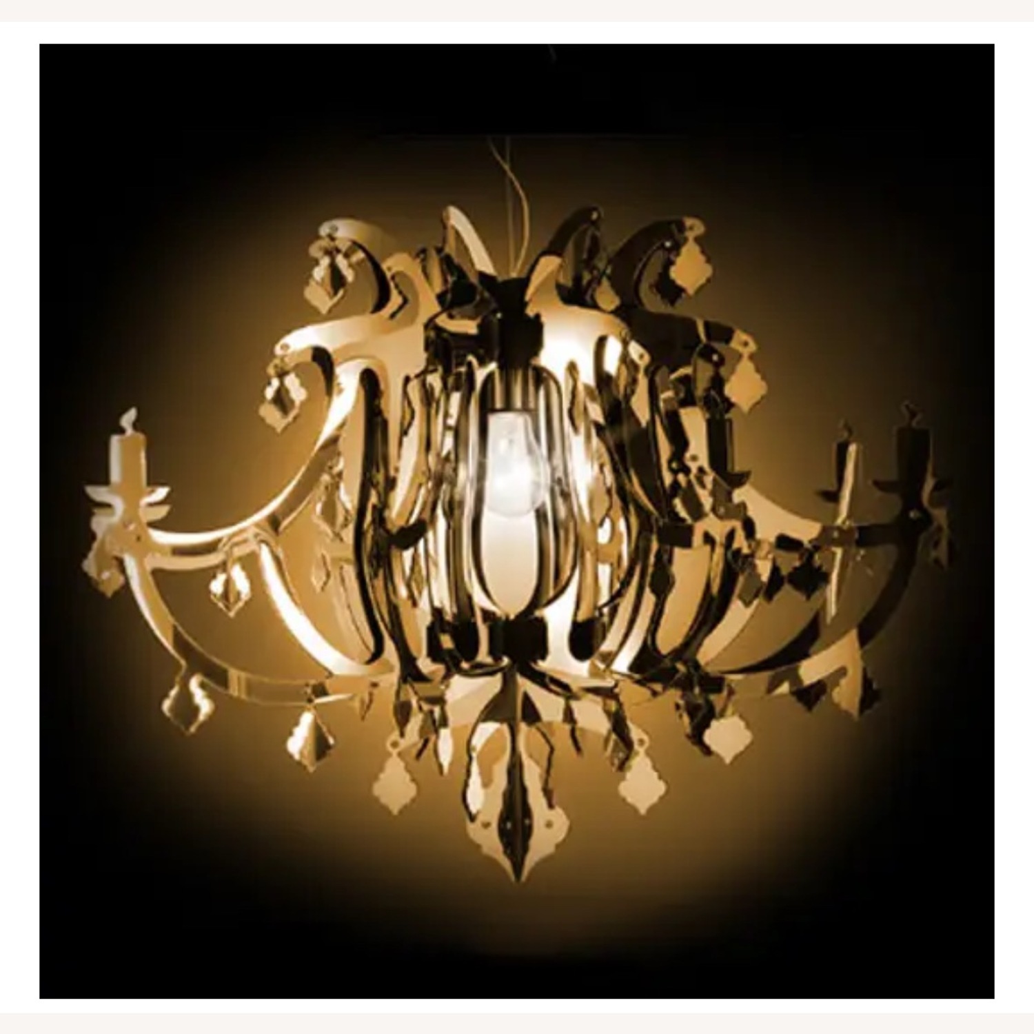 SLAMP Ginetta Designer Hanging Light – Gold - image-1