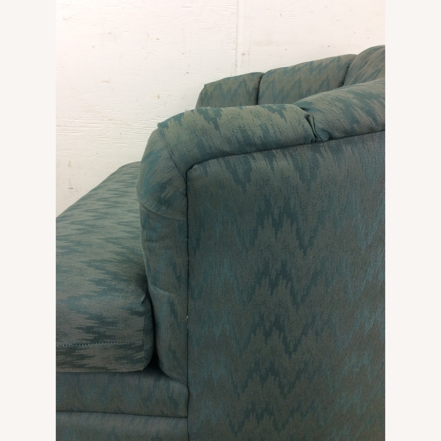 Vintage Teal 1980s Barrel Back Club Chair by Rowe - image-16