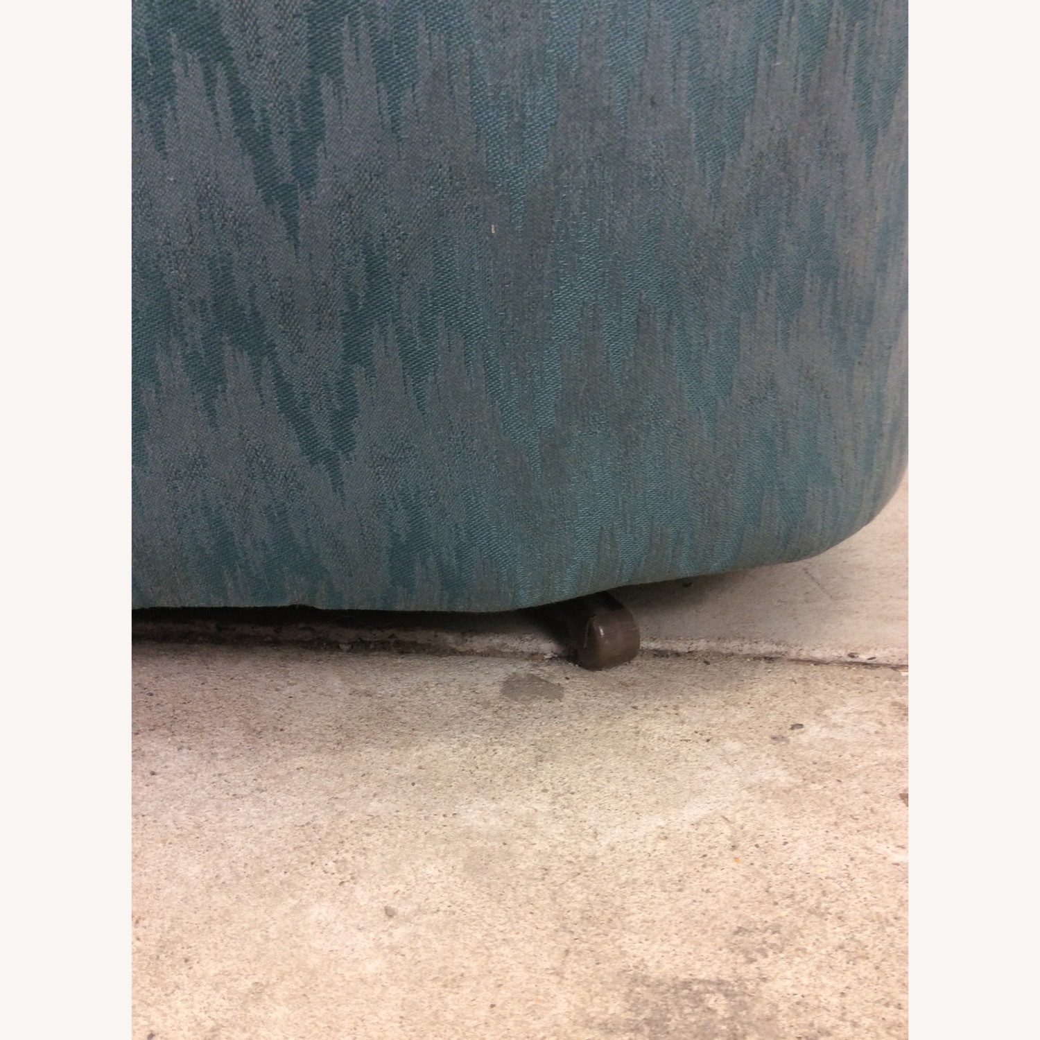 Vintage Teal 1980s Barrel Back Club Chair by Rowe - image-17