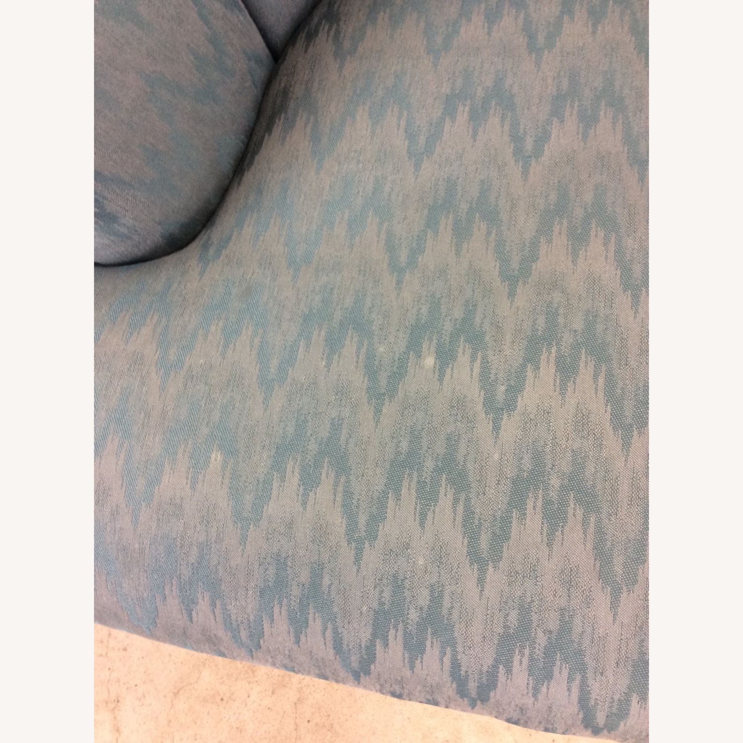 Vintage Teal 1980s Barrel Back Club Chair by Rowe - image-9