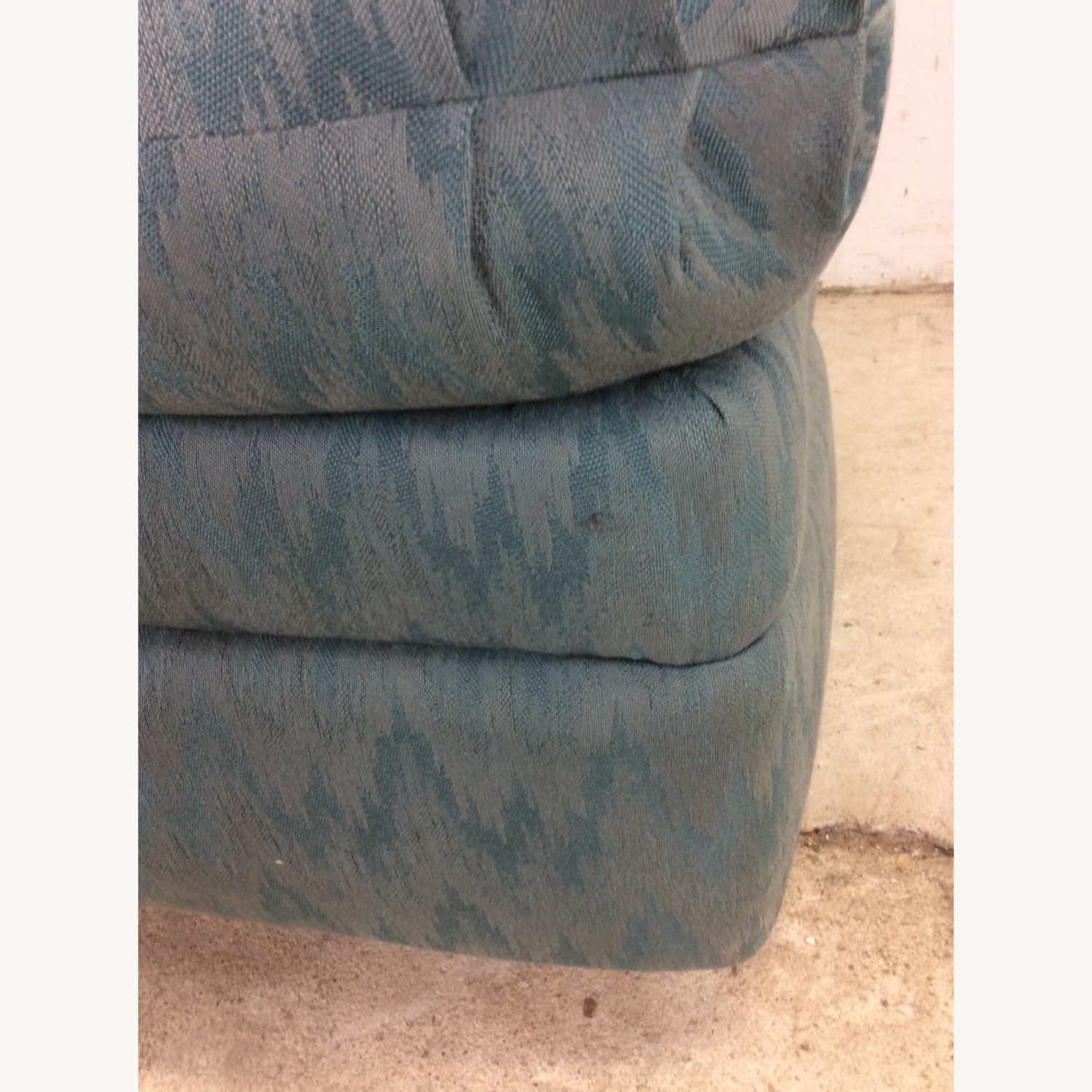Vintage Teal 1980s Barrel Back Club Chair by Rowe - image-14