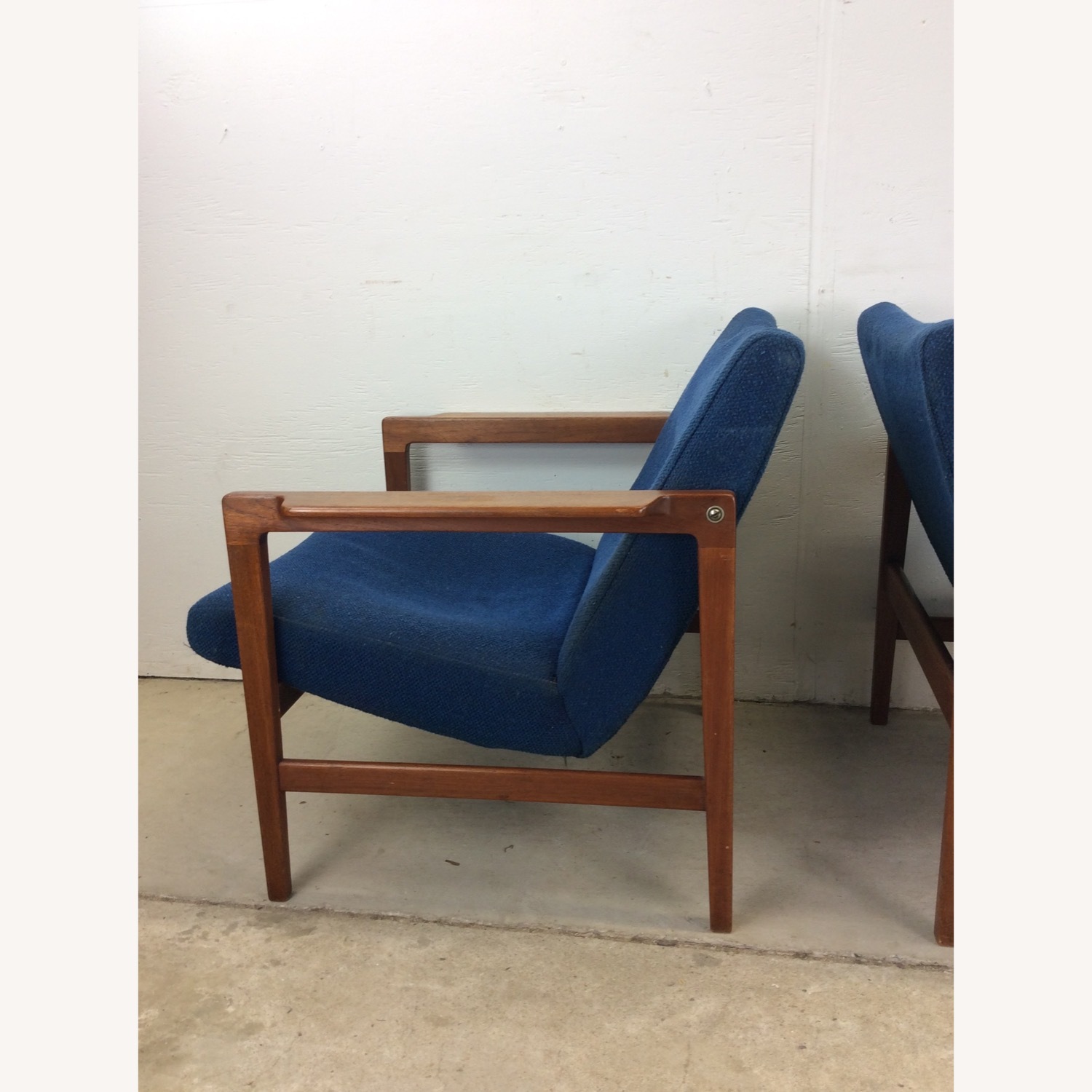 Pair Danish Modern Lounge Chairs with Teak Frame - image-18