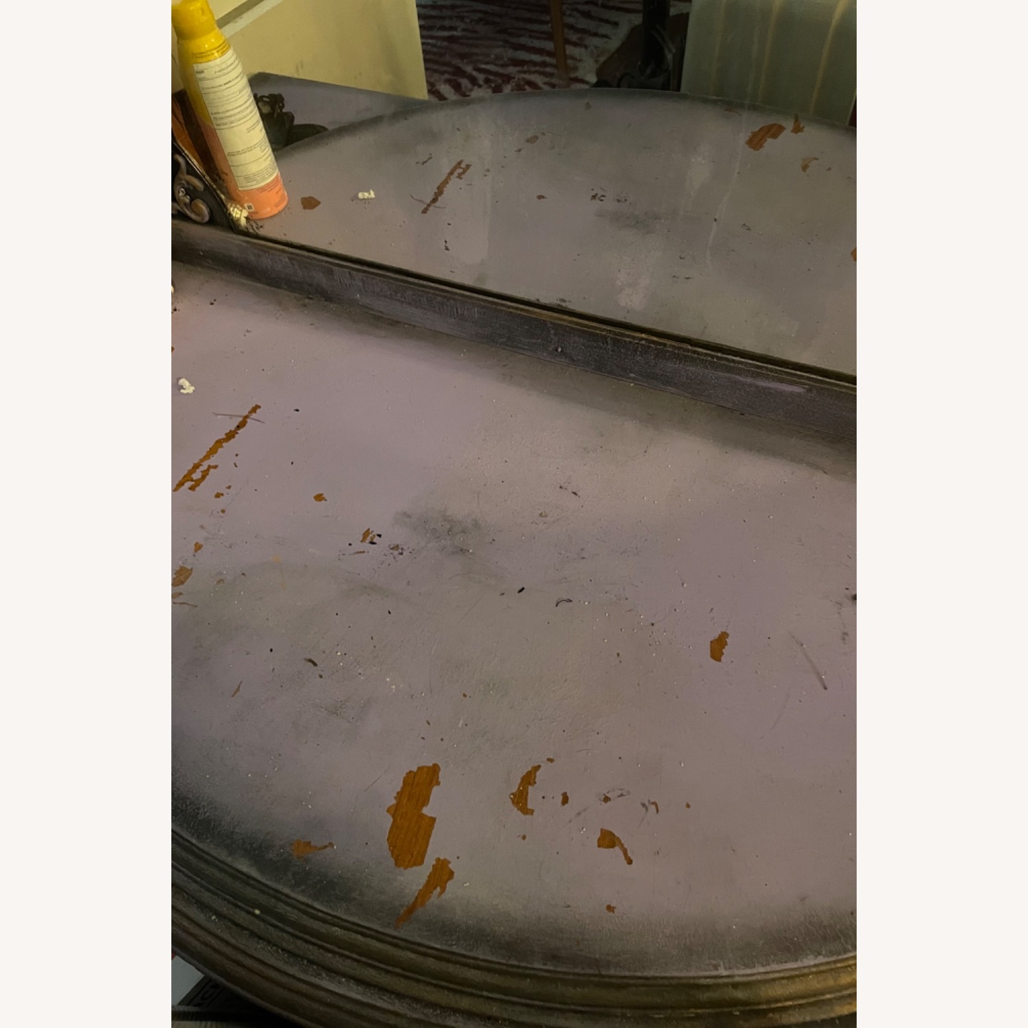 Handpainted Lilac Vanity with Floral Accents - image-5