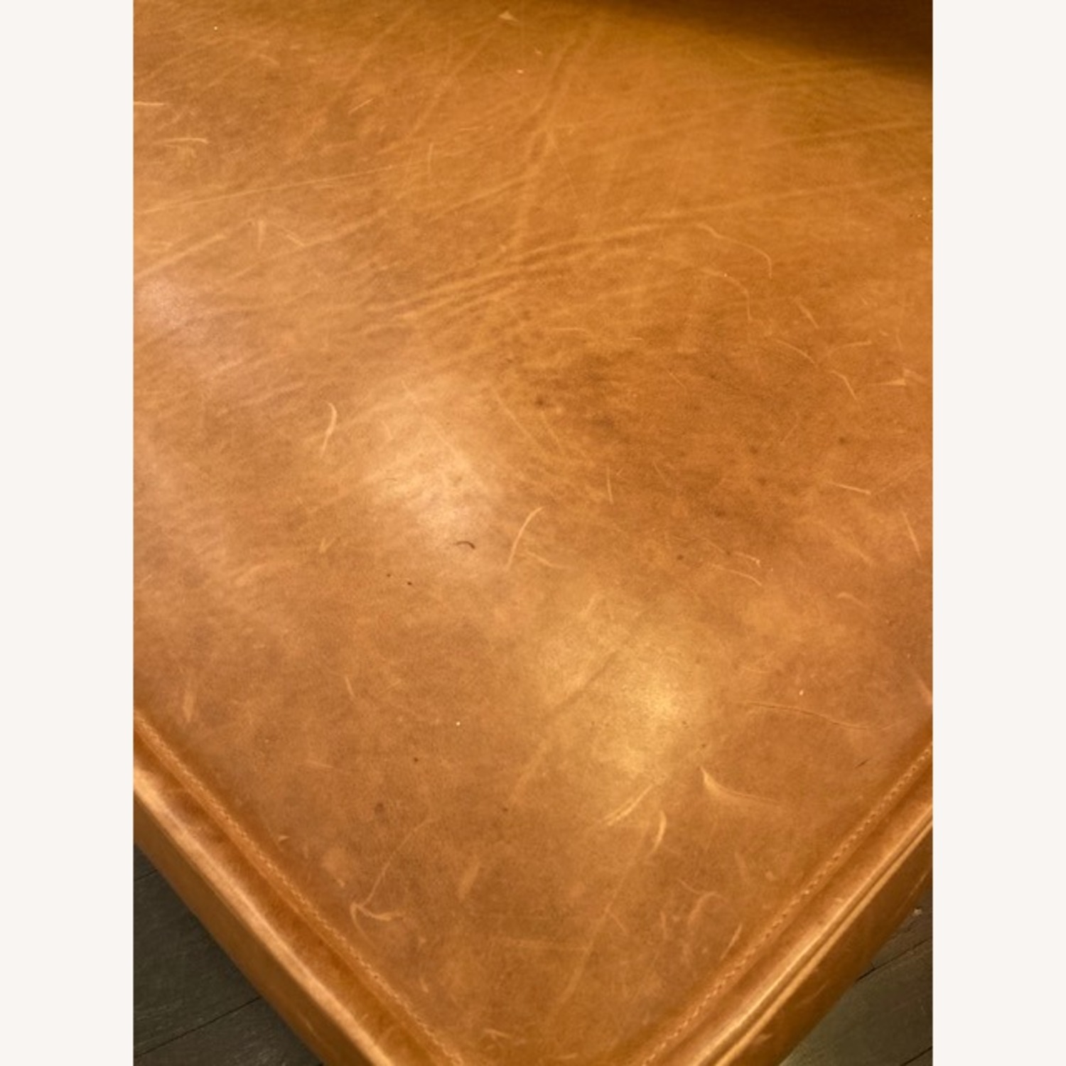 Rejuvenation Grant Square Leather Ottoman - image-5