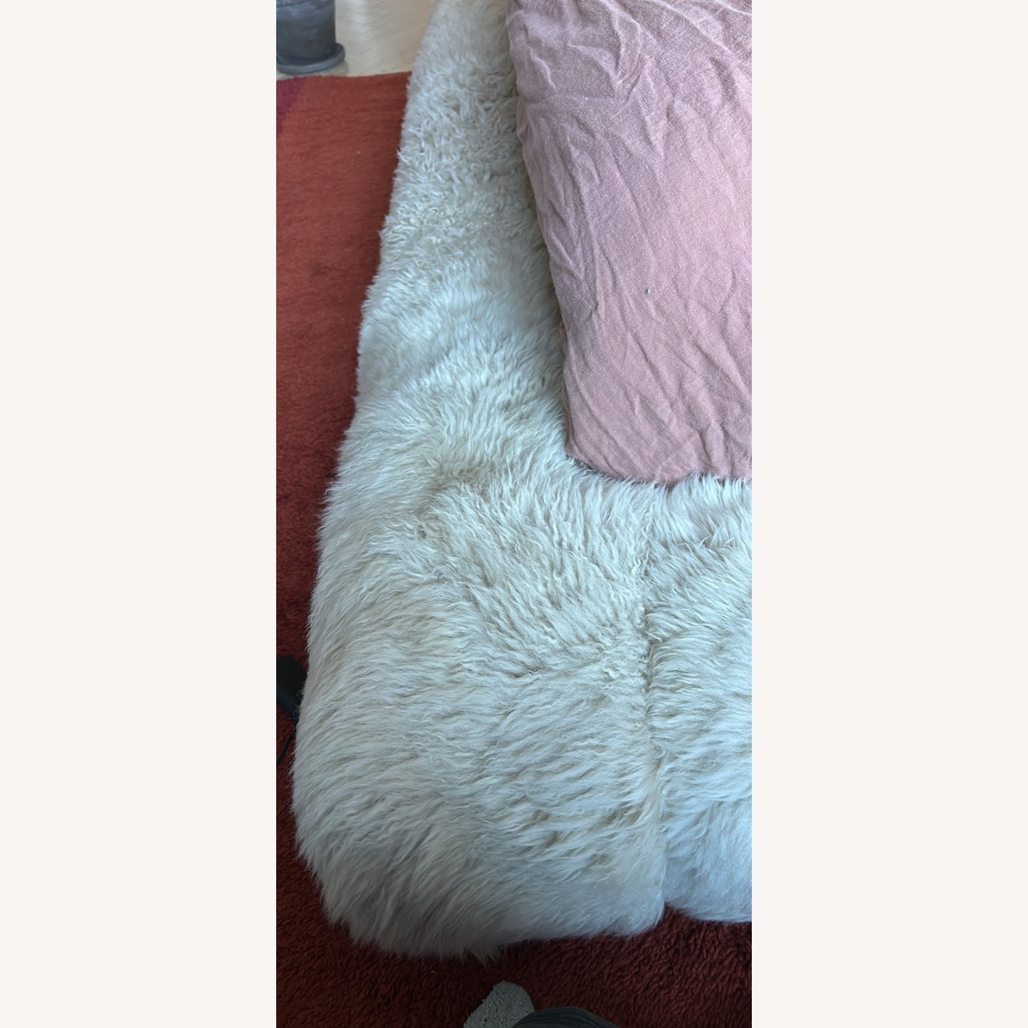 Restoration Hardware Yeti Sheepskin Platform Bed - image-5