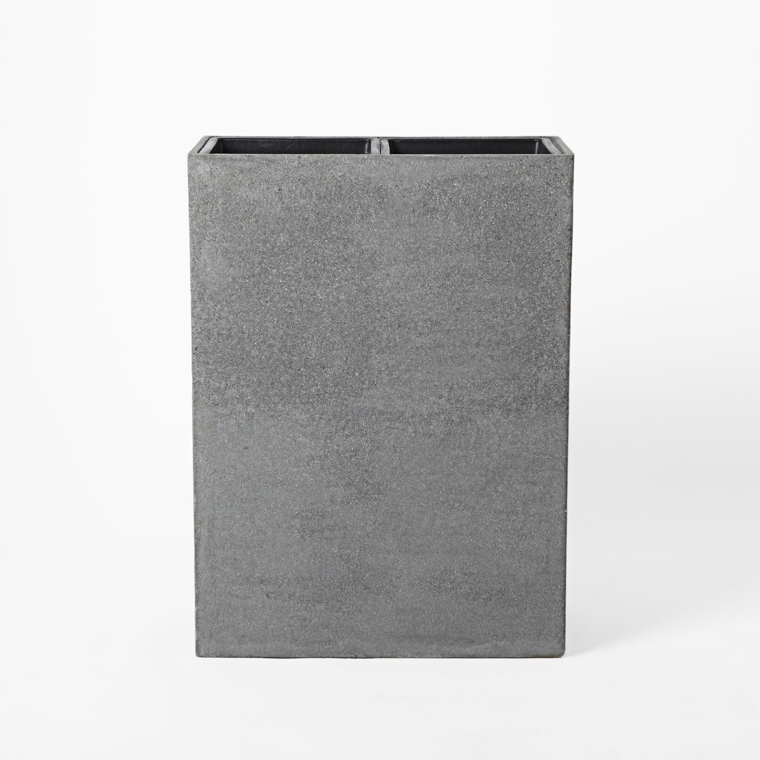 West Elm Cityscape PlanterTall Rectangle Storm Gray - image-1