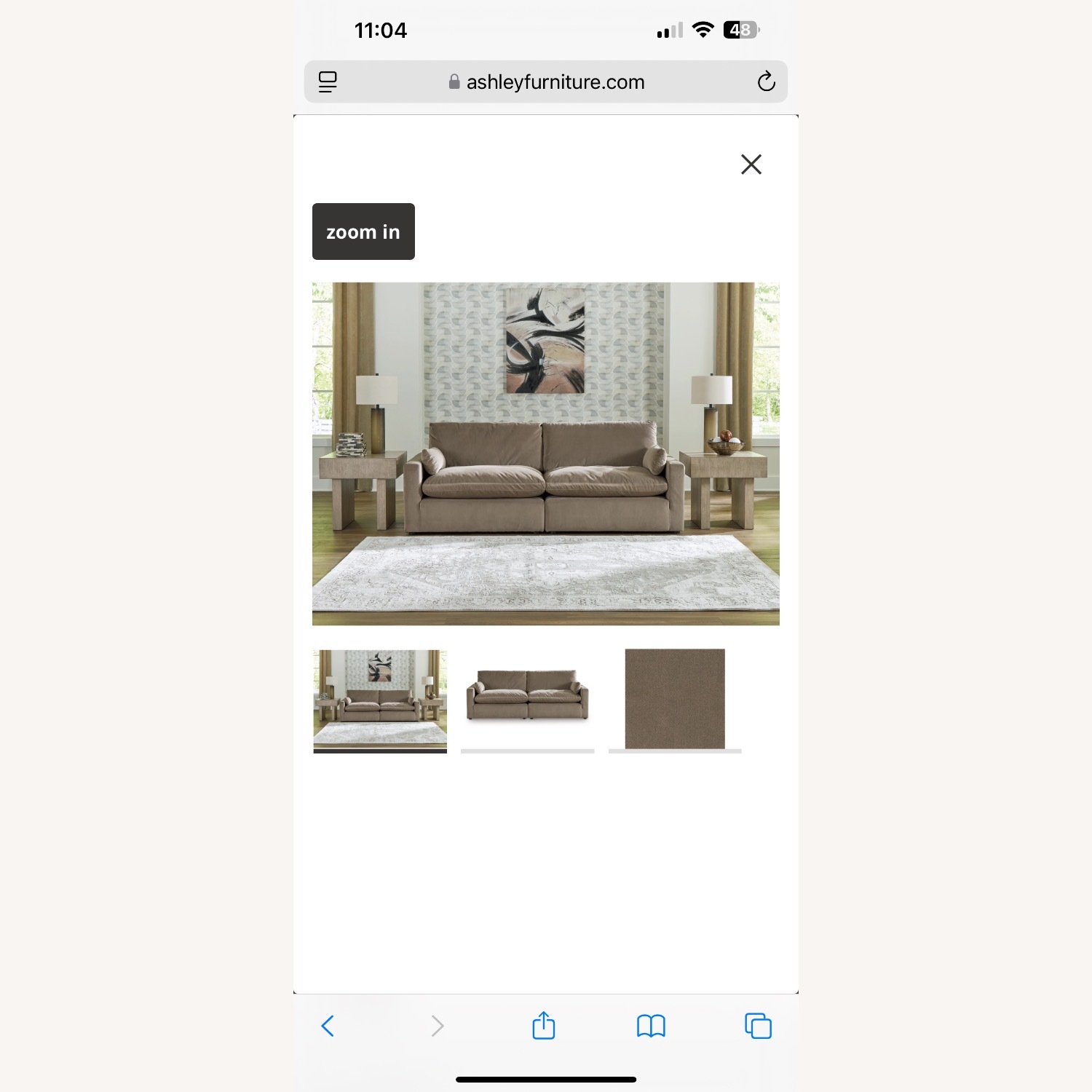 Ashley Furniture Light Brown 2 Piece Sectional - image-5