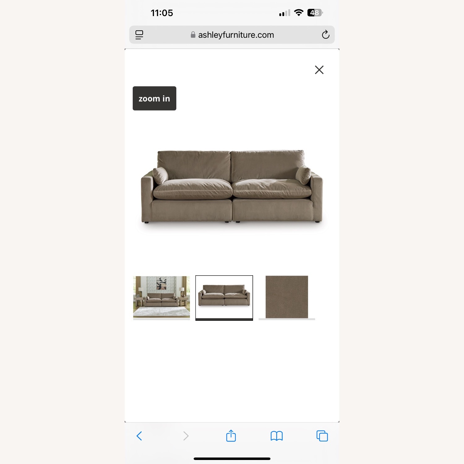 Ashley Furniture Light Brown 2 Piece Sectional - image-4