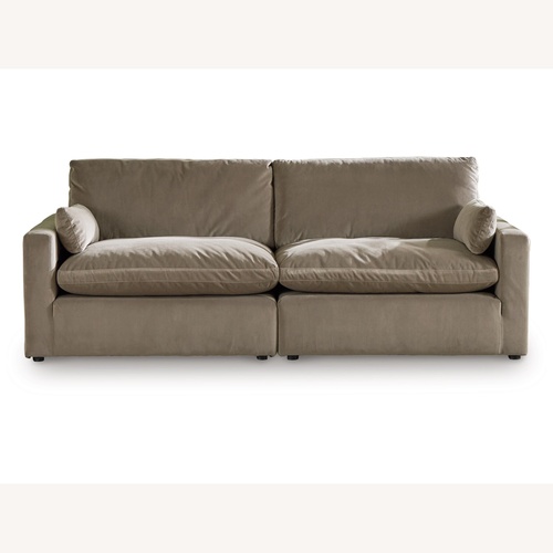 Used Ashley Furniture Light Brown 2 Piece Sectional for sale on AptDeco