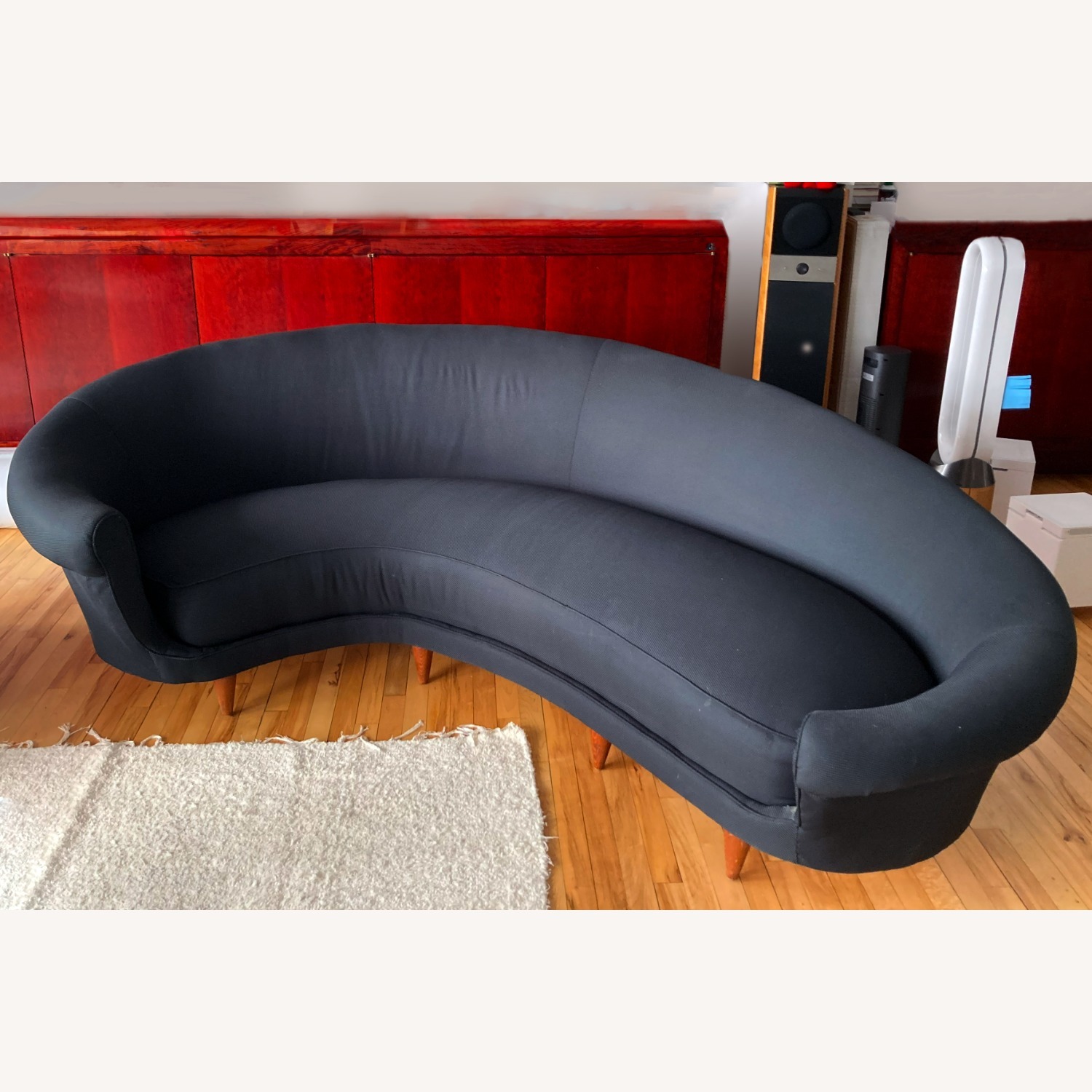 Italian Art Deco Boomerang Couch - image-3