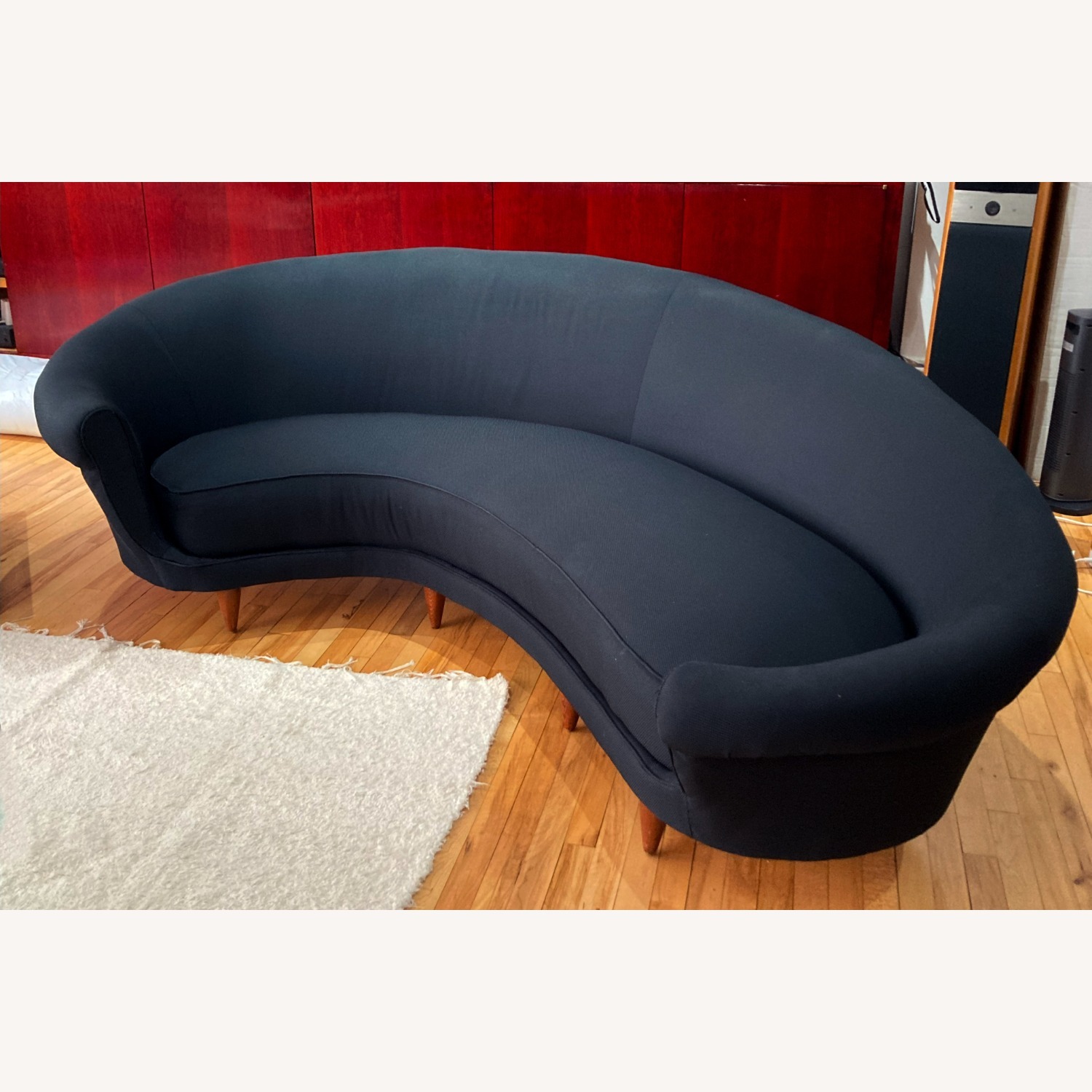 Italian Art Deco Boomerang Couch - image-1