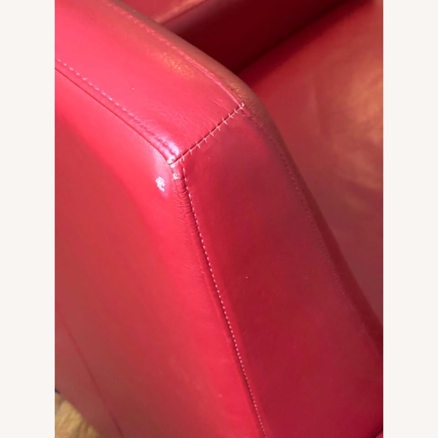 Design Within Reach Flight Recliner, Red Leather - image-2