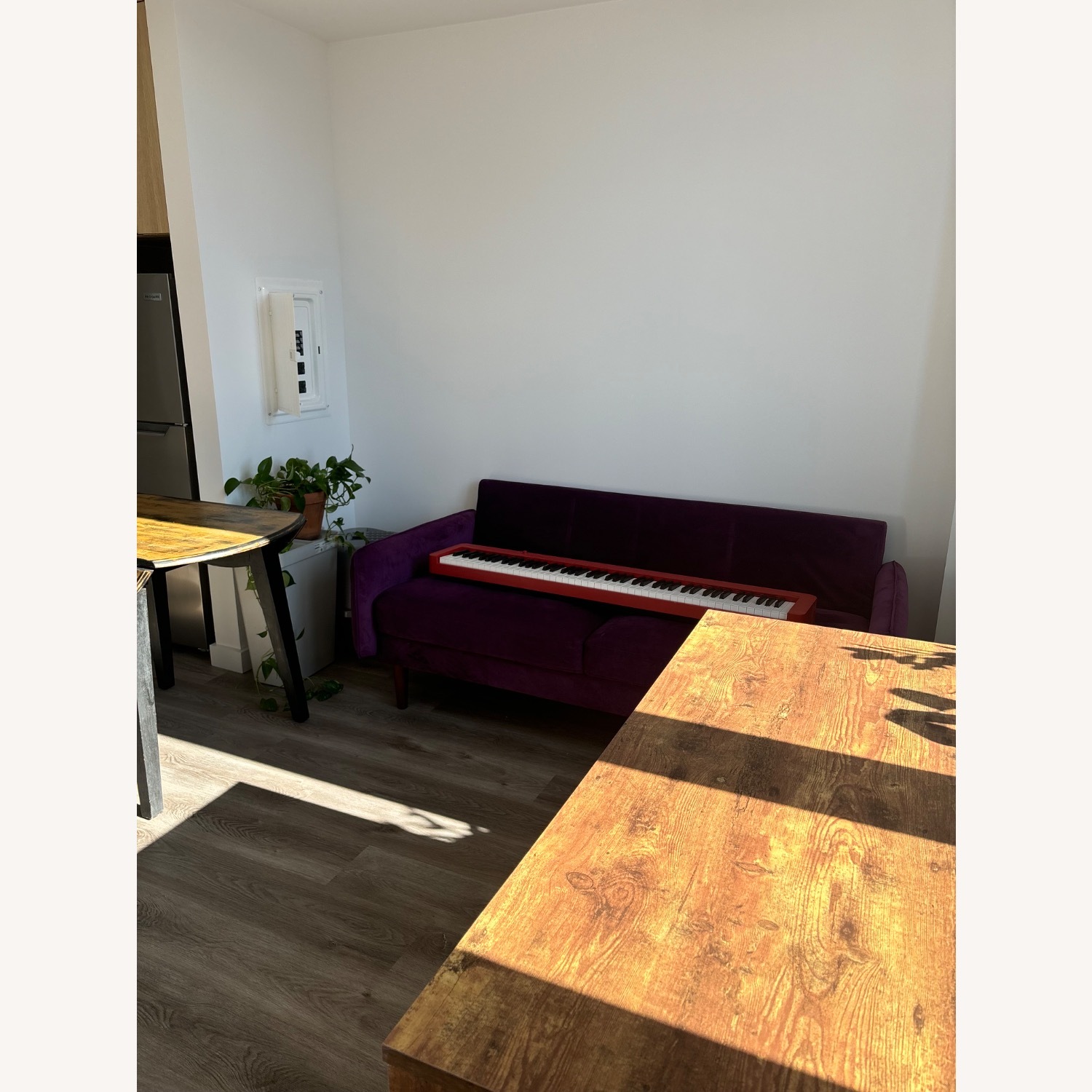 Everly Quinn Hessville Sofa 57.8" Velvet Round Arm Loveseat - image-3