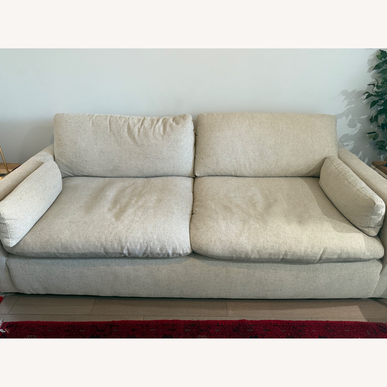 Beige Ashley Furniture Couch - image-1