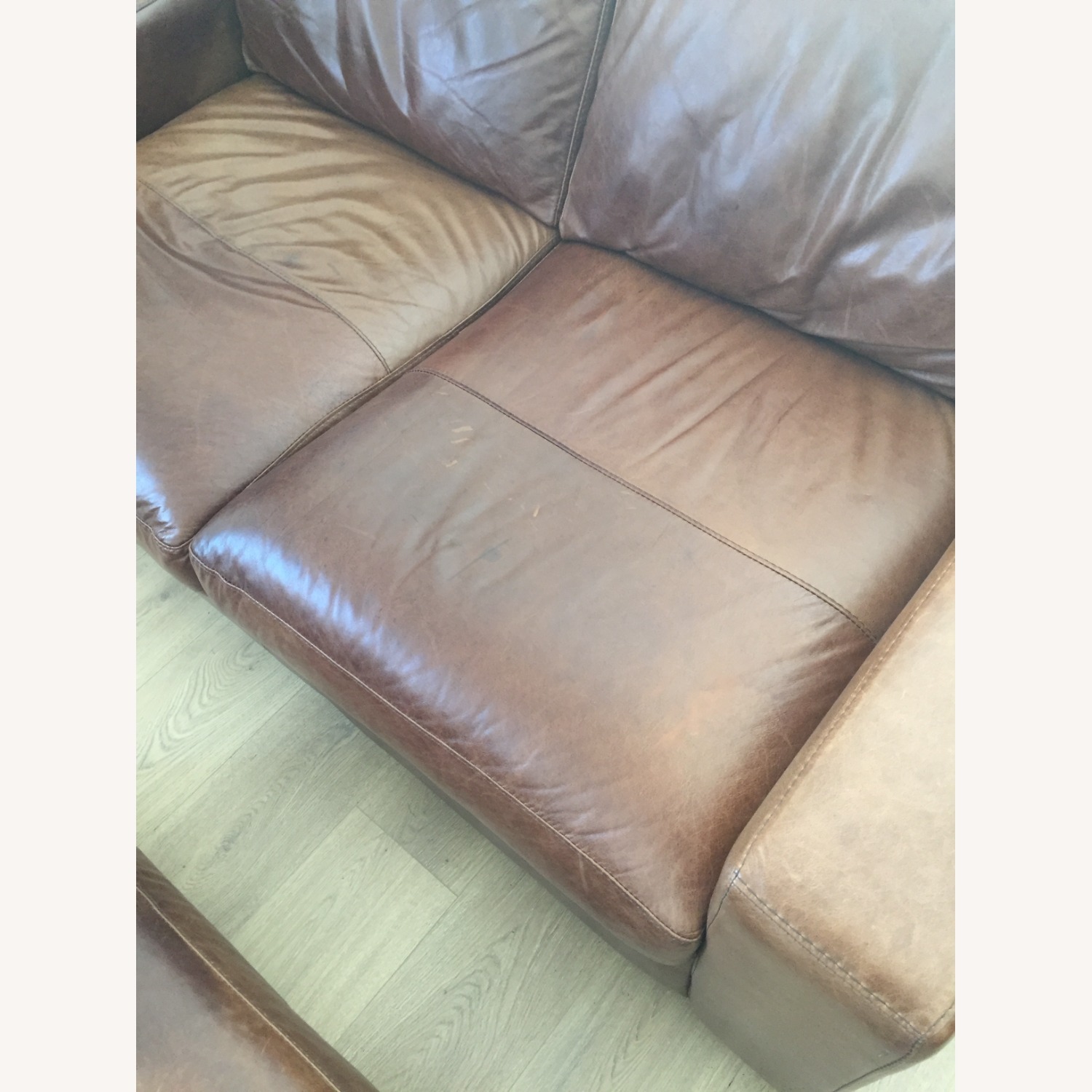 Top Grain Leather Loveseat - image-2