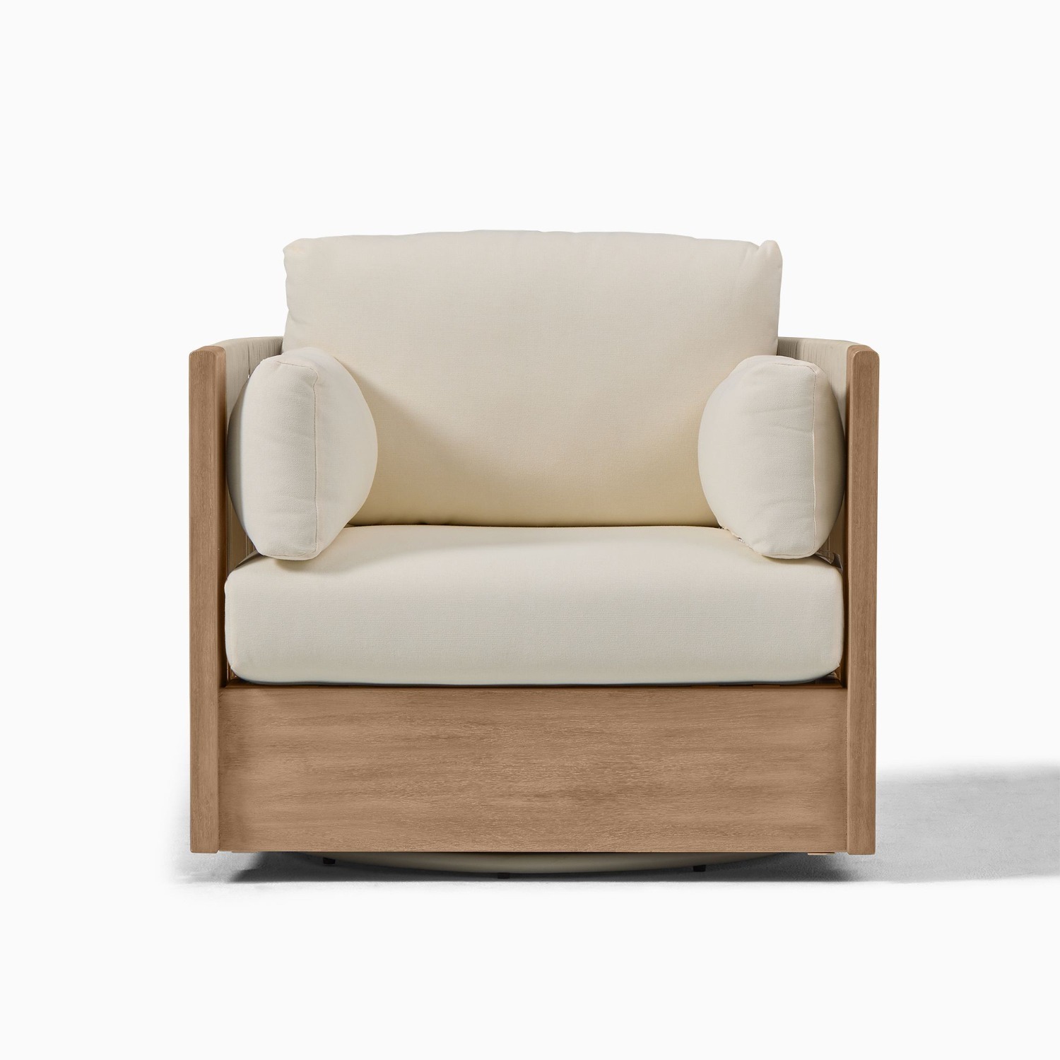 West Elm Porto Outdoor Swivel Chair - image-2