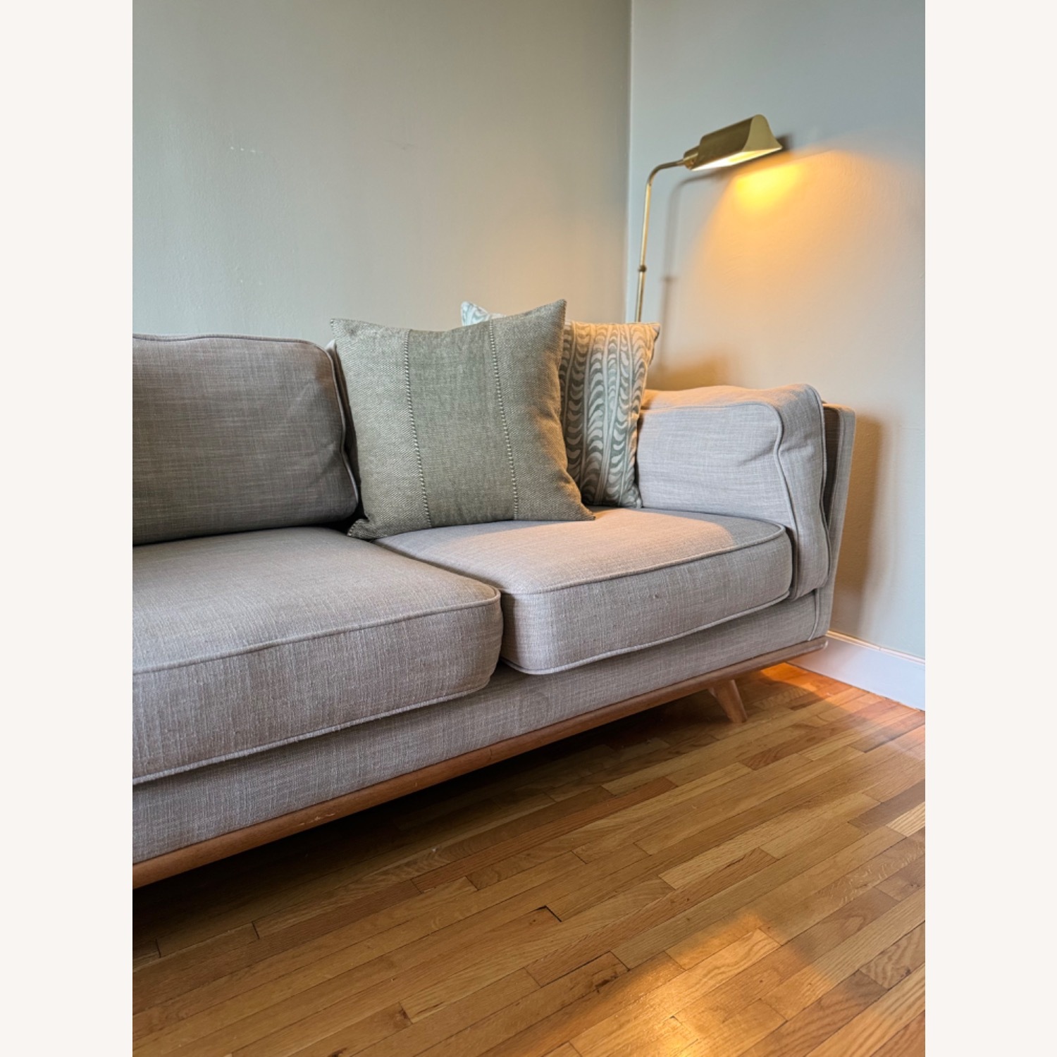 Article Timber 90" Sofa - Rain Cloud Gray - image-2