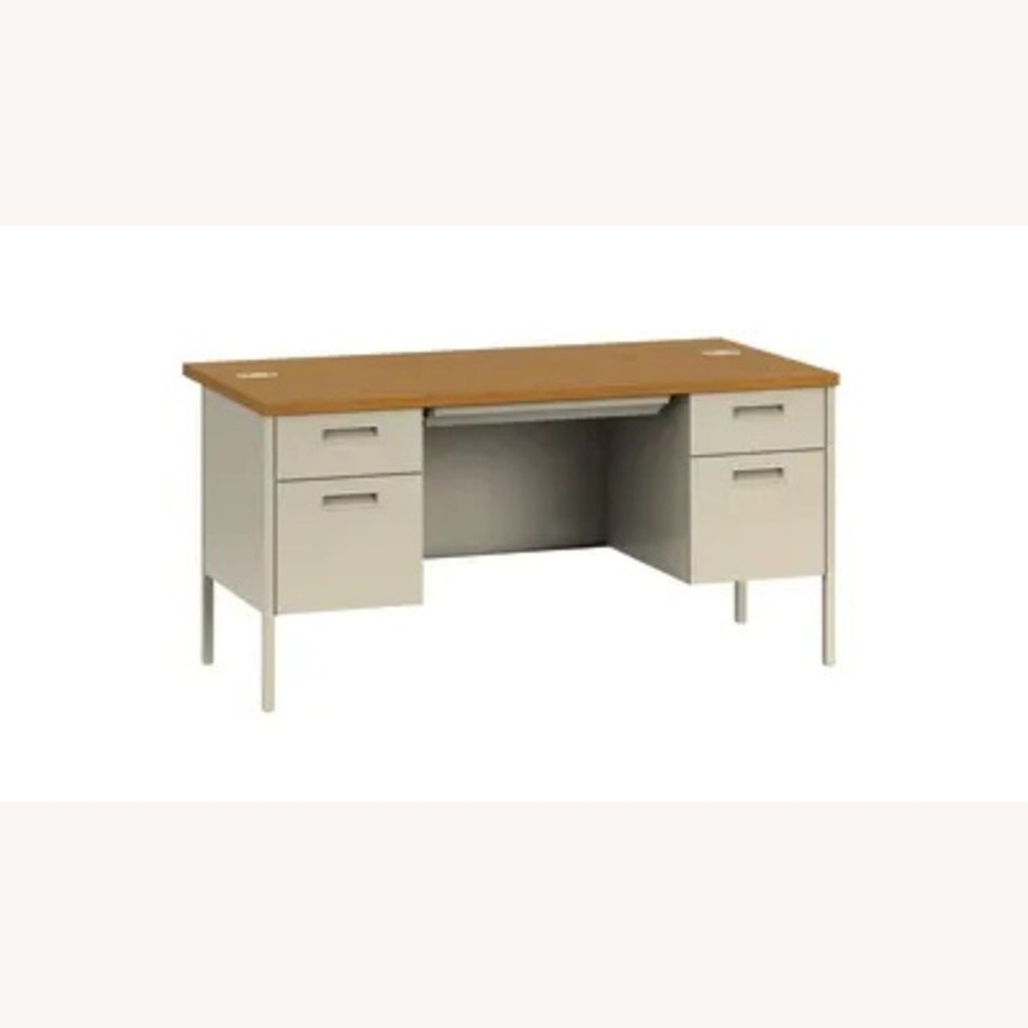 Double Pedestal Office Desk - image-0