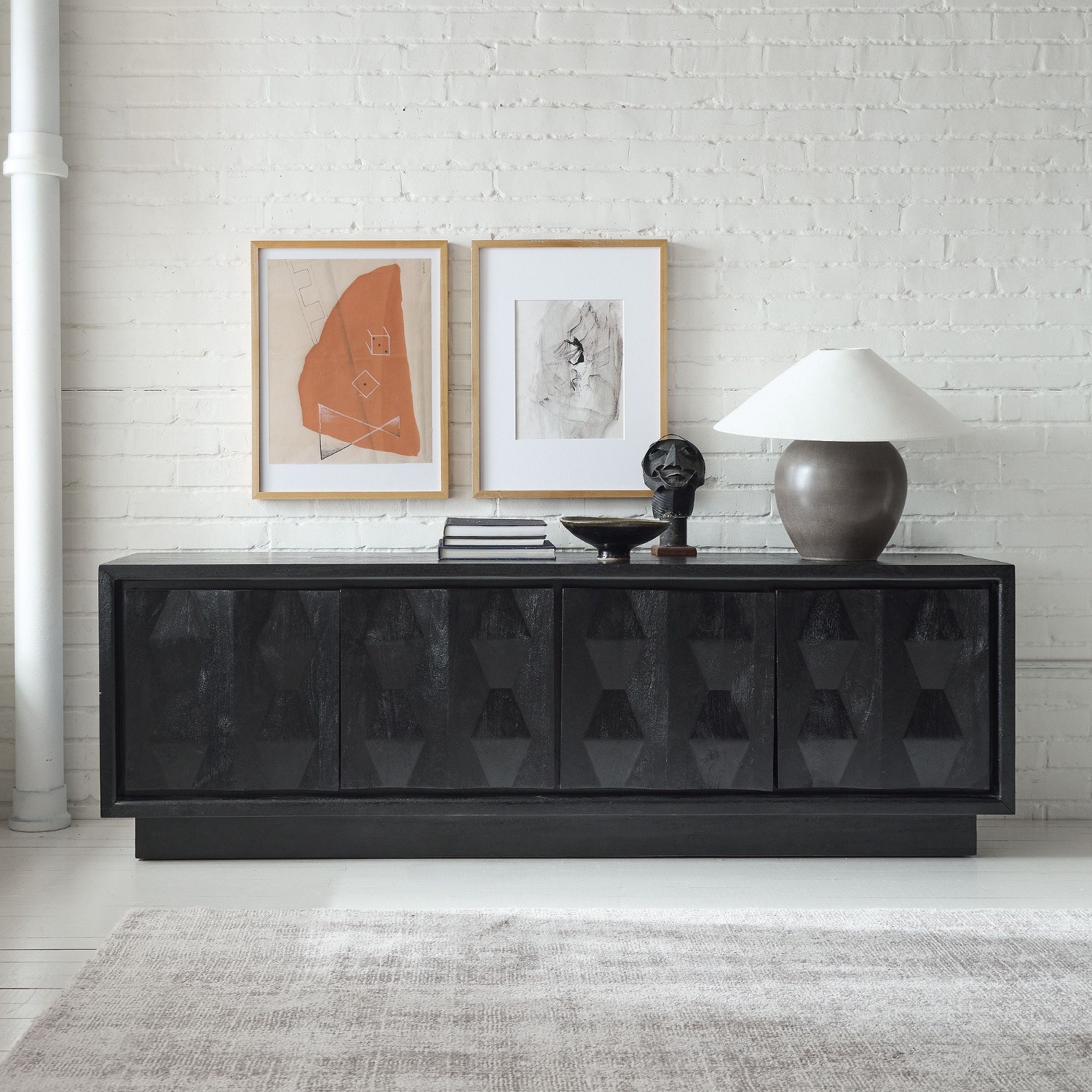 Best HD Pictures about  West Elm Console Media  with No AI Images