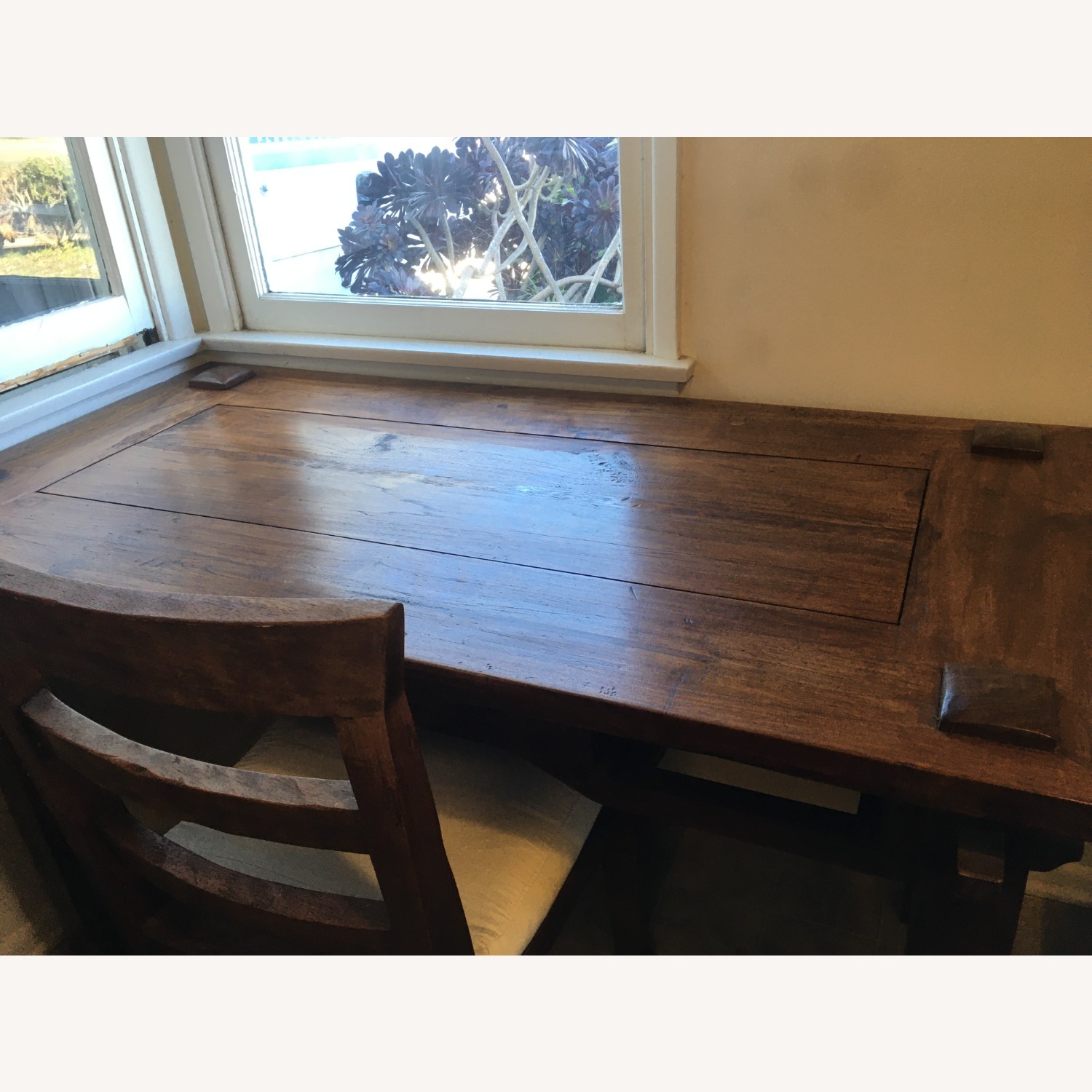 Handmade Dining Table with Three Matching Chairs - image-0