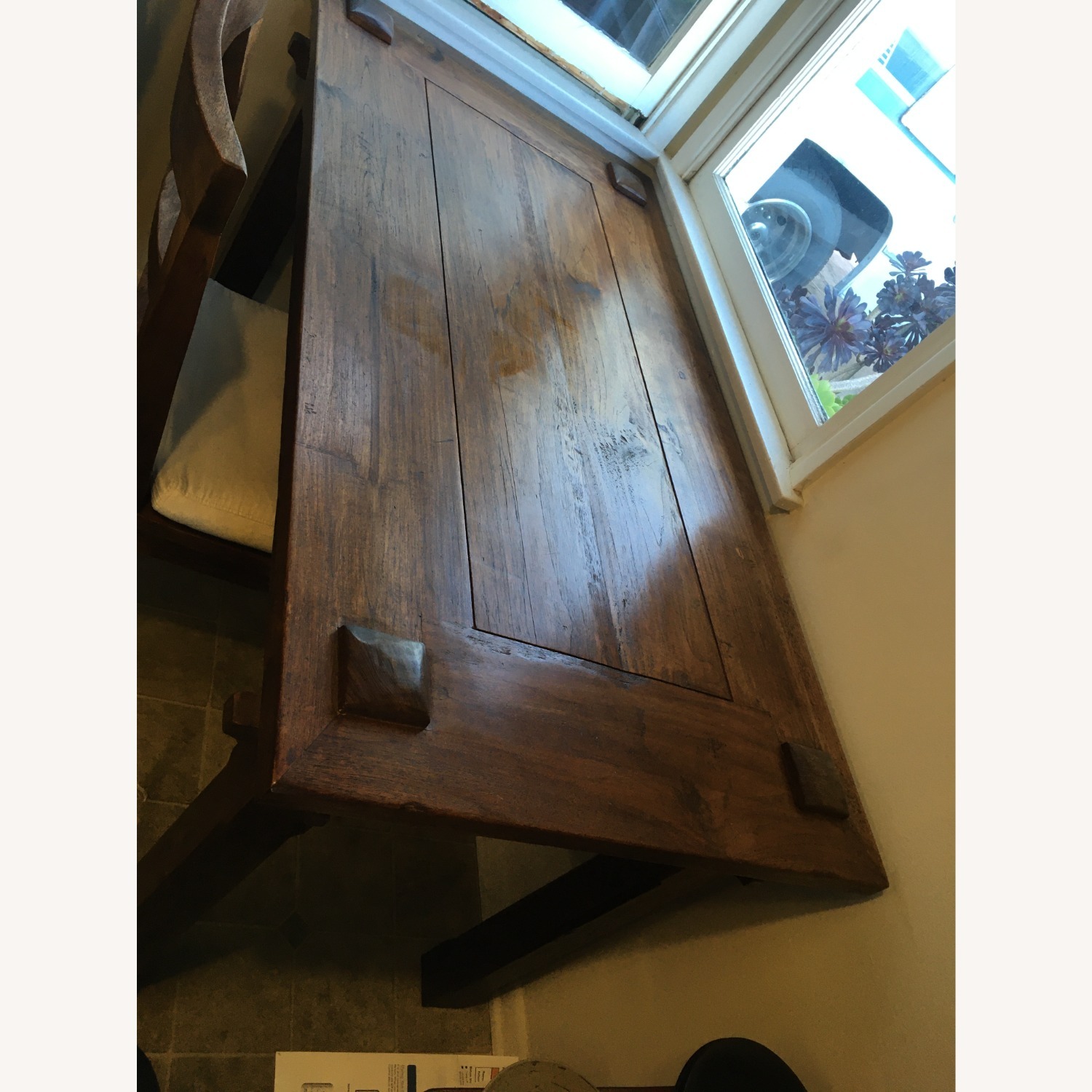 Handmade Dining Table with Three Matching Chairs - image-1