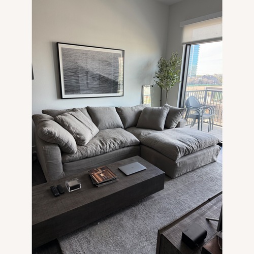 Used Restoration Hardware Cloud Bench-Seat Chaise Sectional for sale on AptDeco