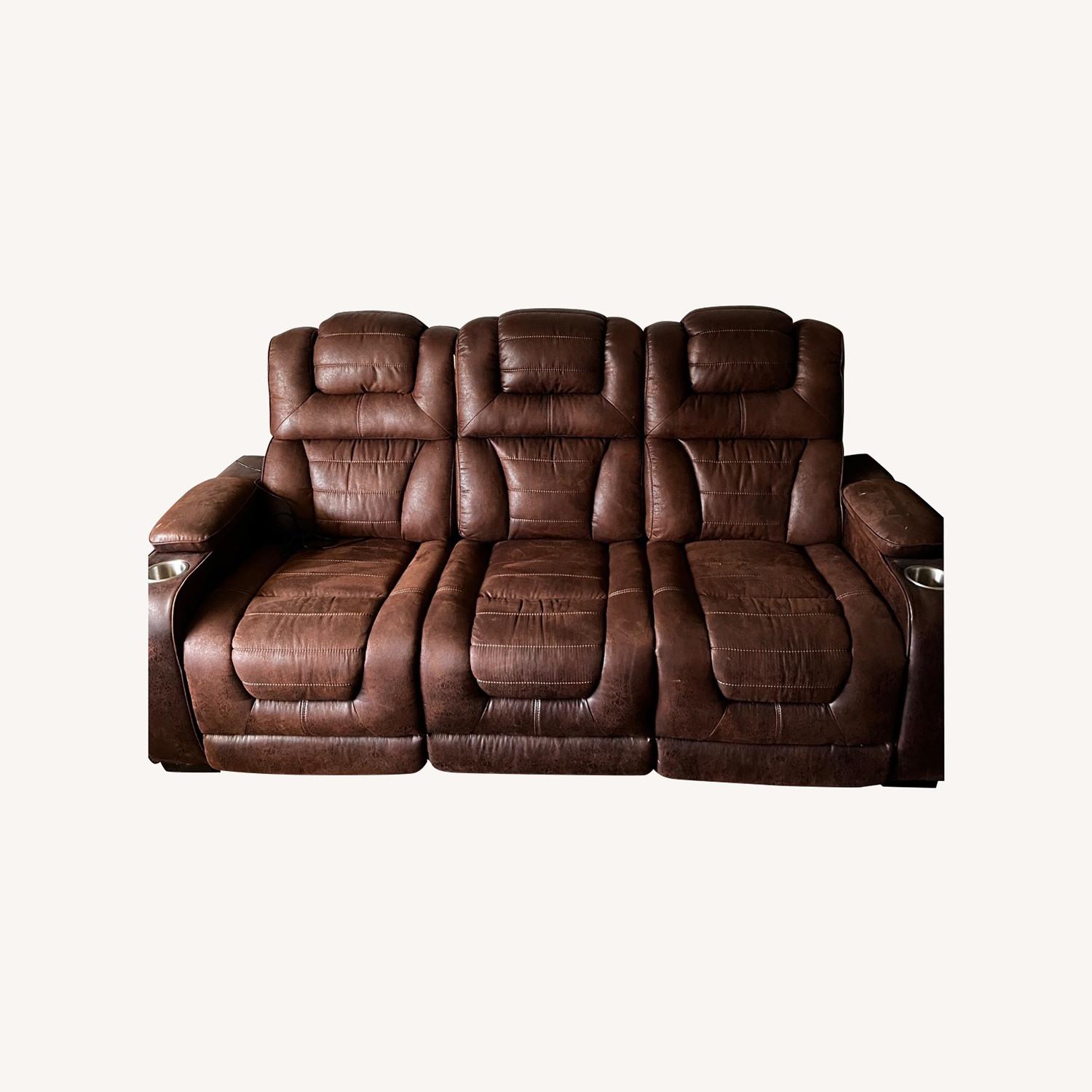 Bluetooth Reclining Sofa - image-0
