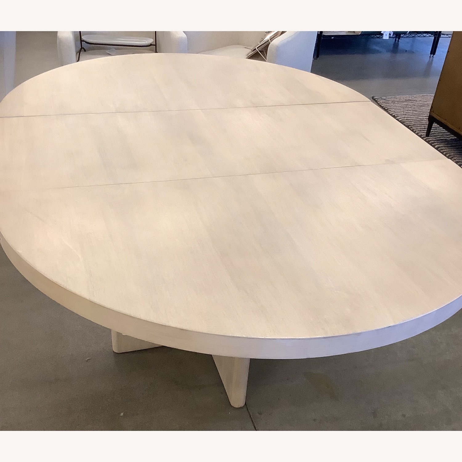 Pottery Barn Cayman Round Pedestal Extending Table - image-5