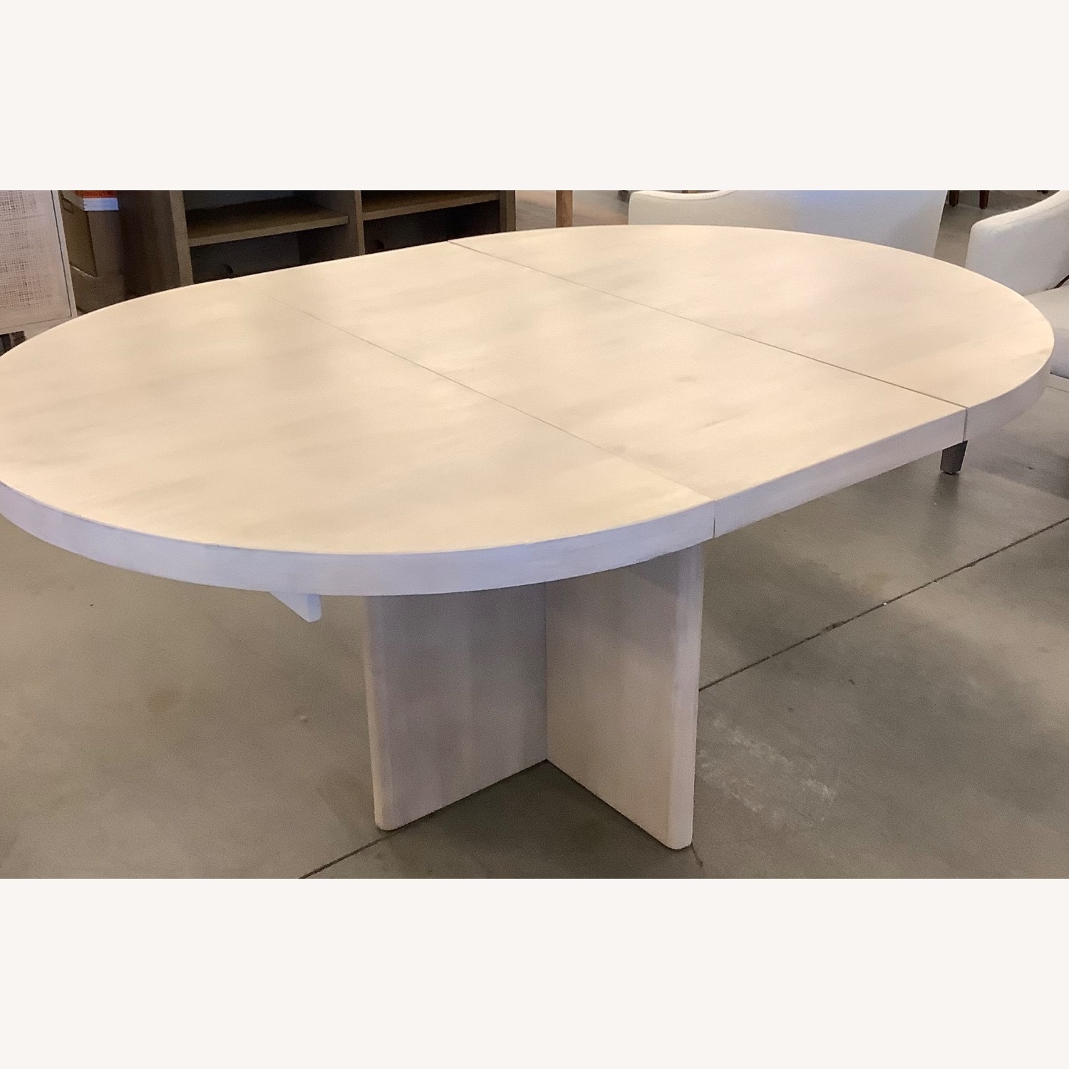 Pottery Barn Cayman Round Pedestal Extending Table - image-4