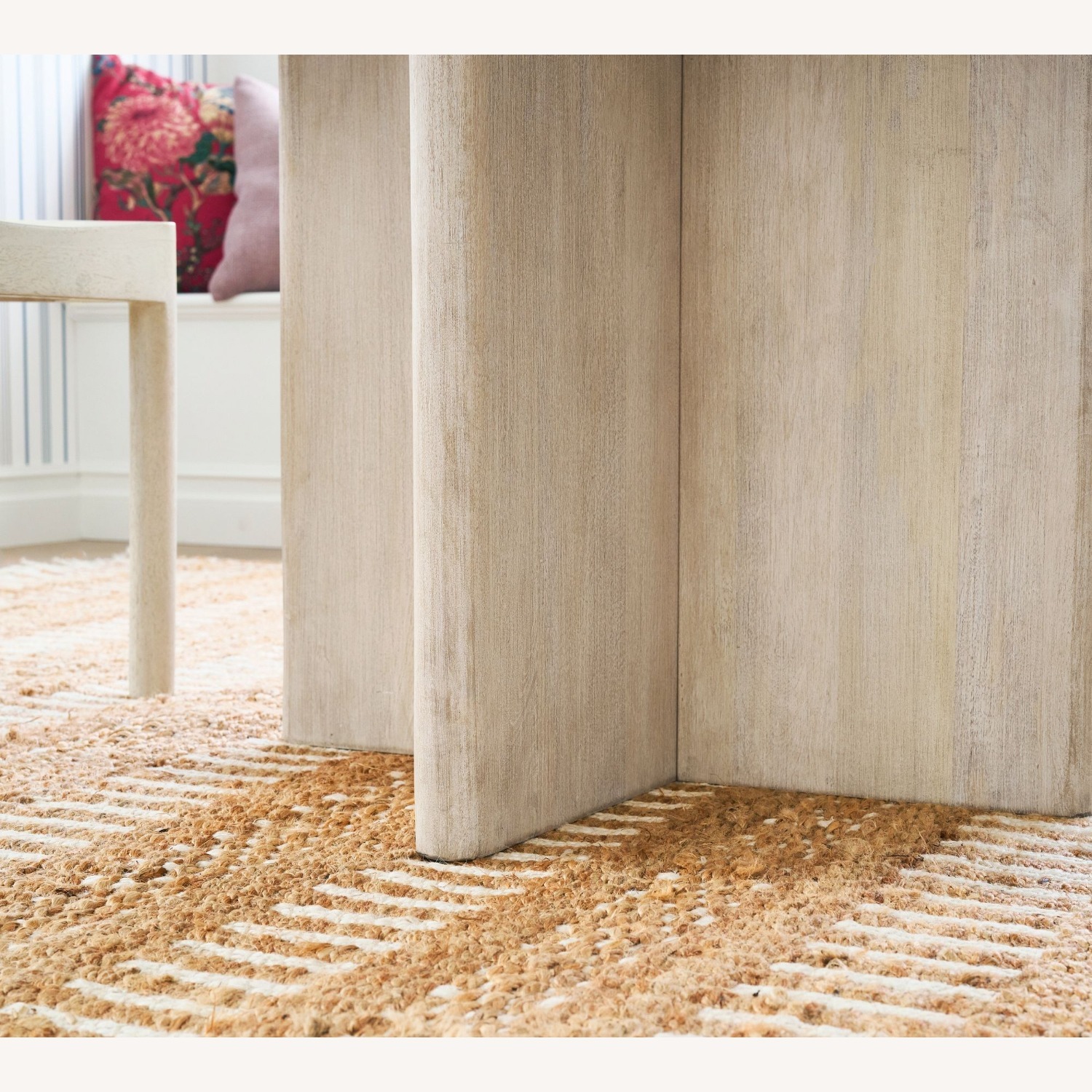 Pottery Barn Cayman Round Pedestal Extending Table - image-1