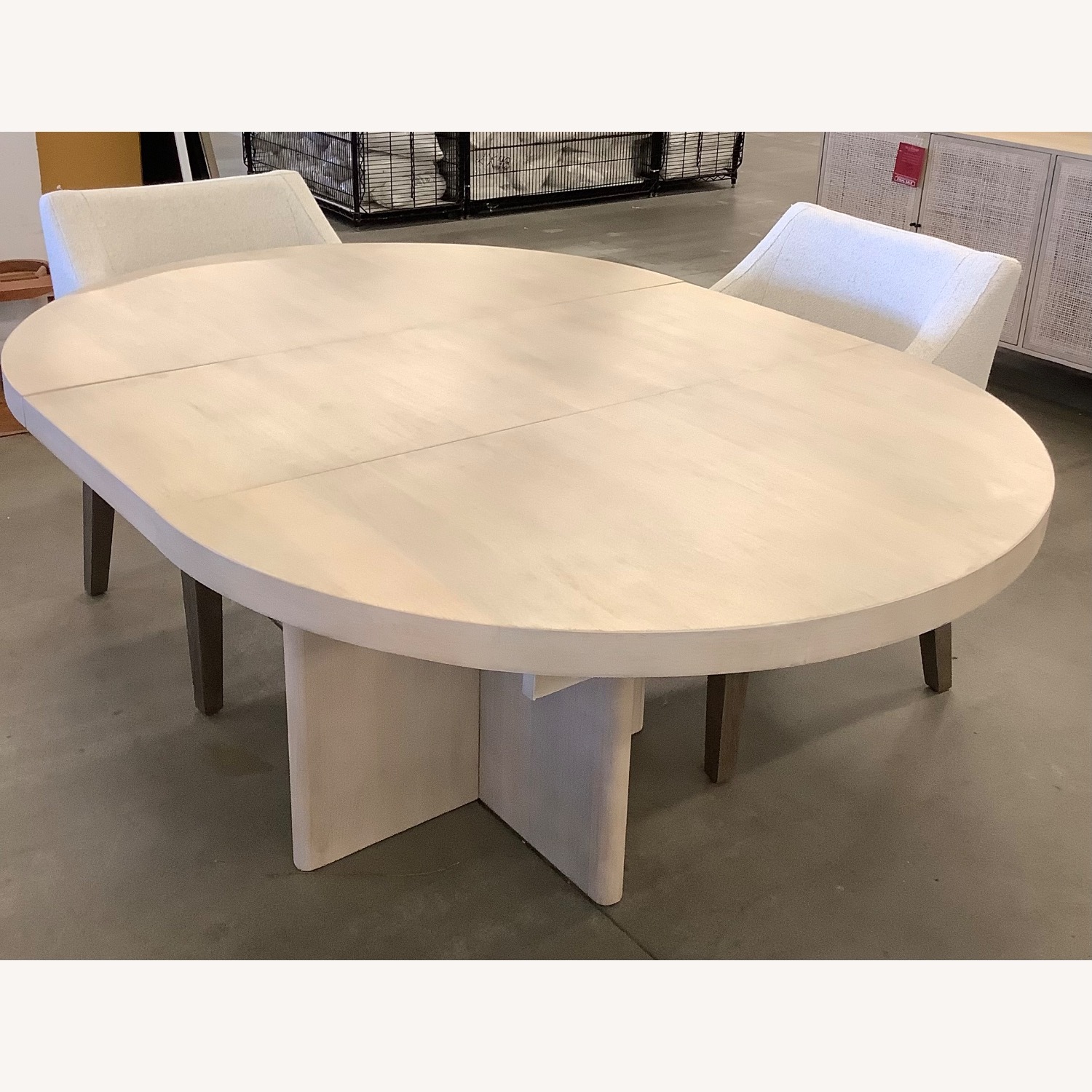 Pottery Barn Cayman Round Pedestal Extending Table - image-6