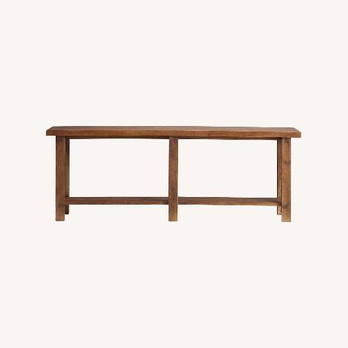 Used Pottery Barn Reed Grand Console Table (84") for sale on AptDeco