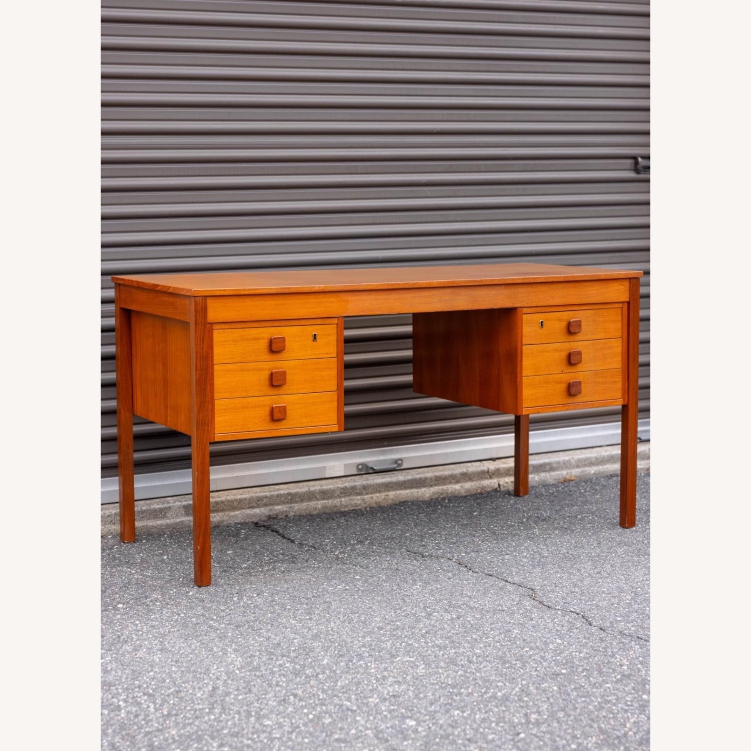 Midcentury Modern Domino Moëbler Desk  - image-1